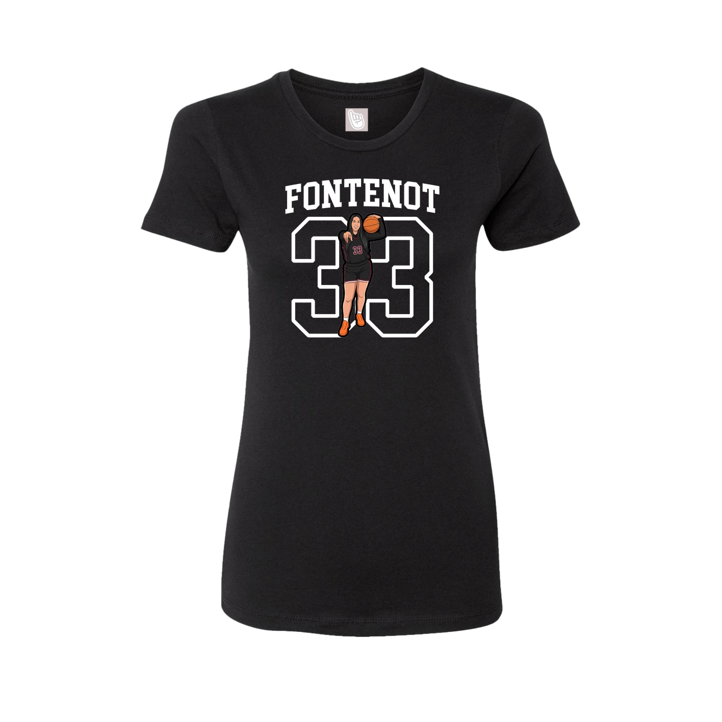 Fitted Women's Tee — Shirsey in Black