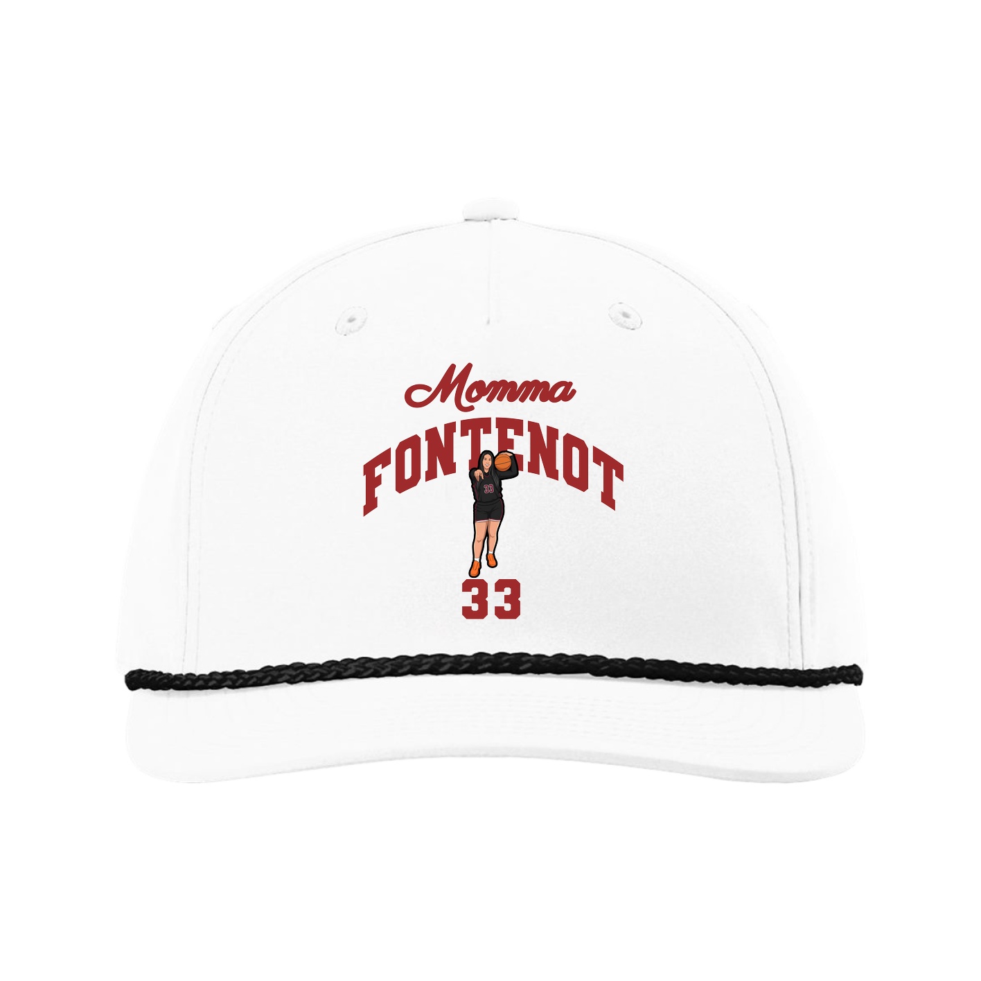 Five-Panel Classic Rope Cap — Mothers Day Arch in White