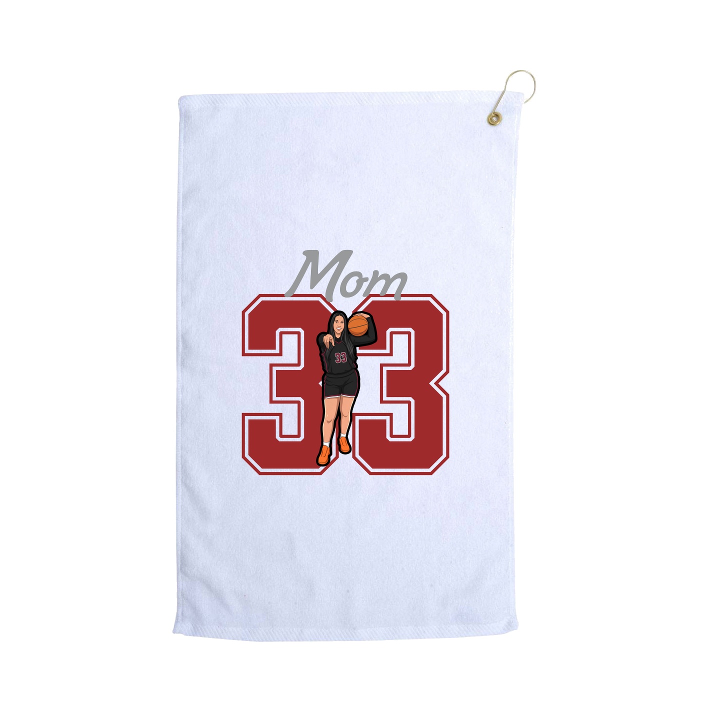 Golf Towel — Mothers Day Shirsey in White