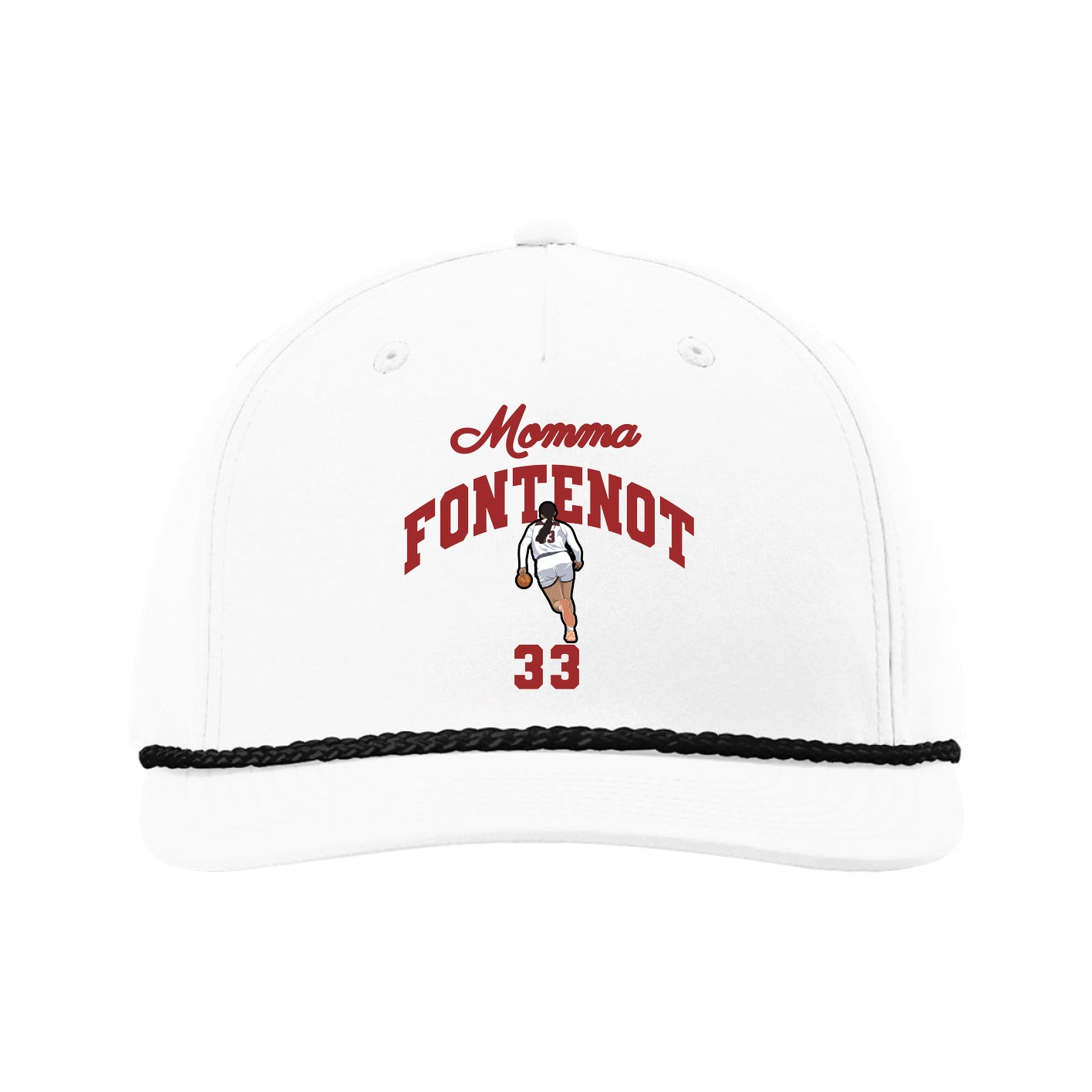 Five-Panel Classic Rope Cap — Mothers Day Arch in White