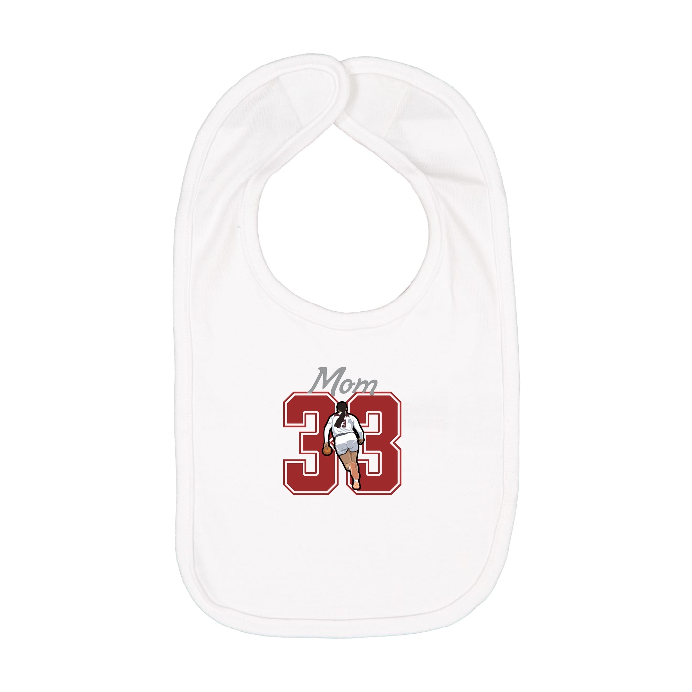 Infant Bib — Mothers Day Shirsey in White