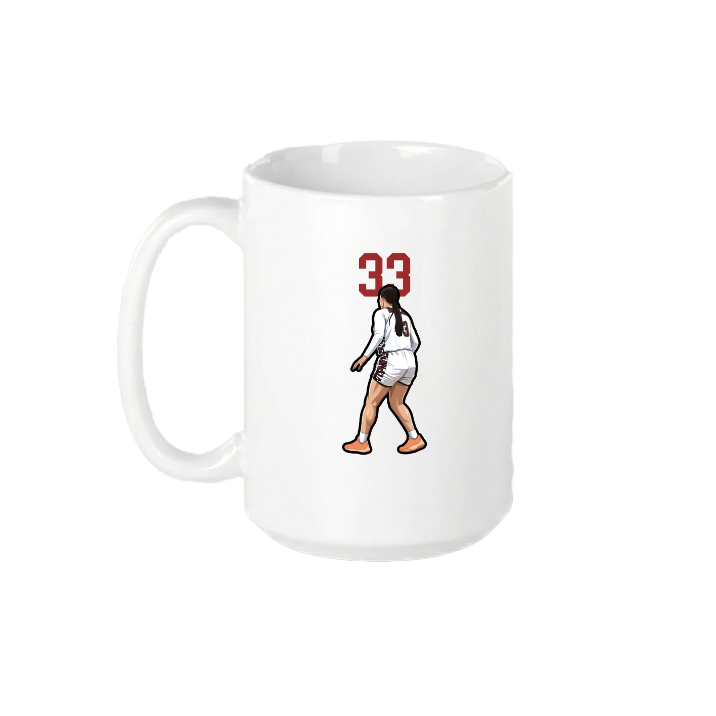15oz Coffee Mug — Number Top in White