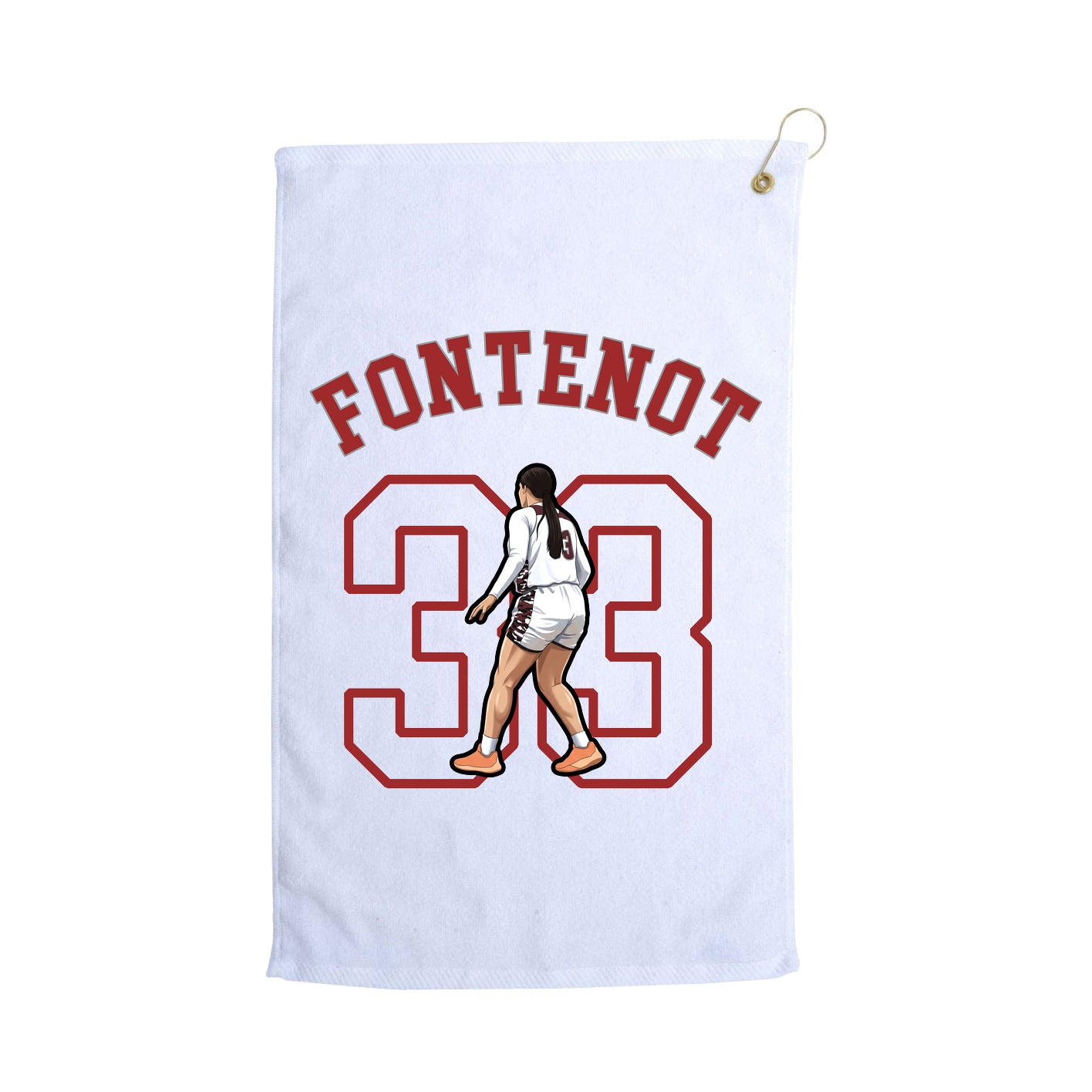 Golf Towel — Shirsey Arch in White