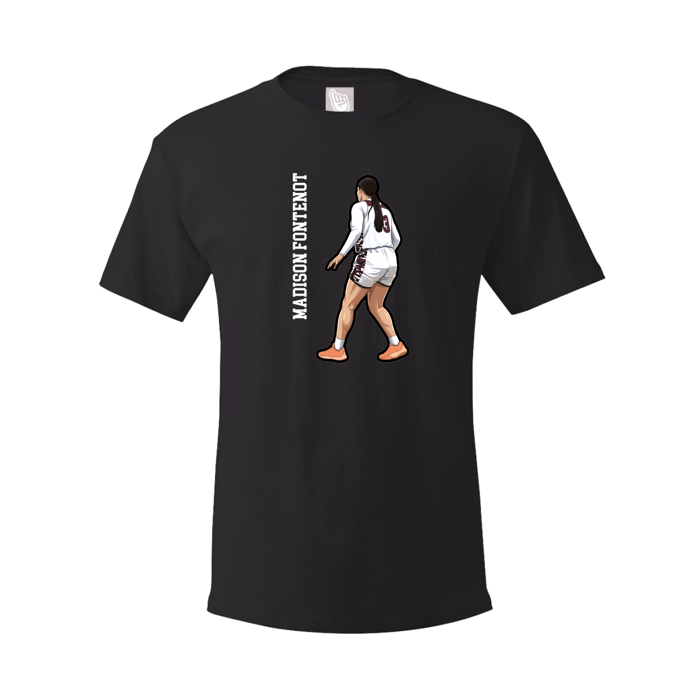 Tee — Name Vertical in Black