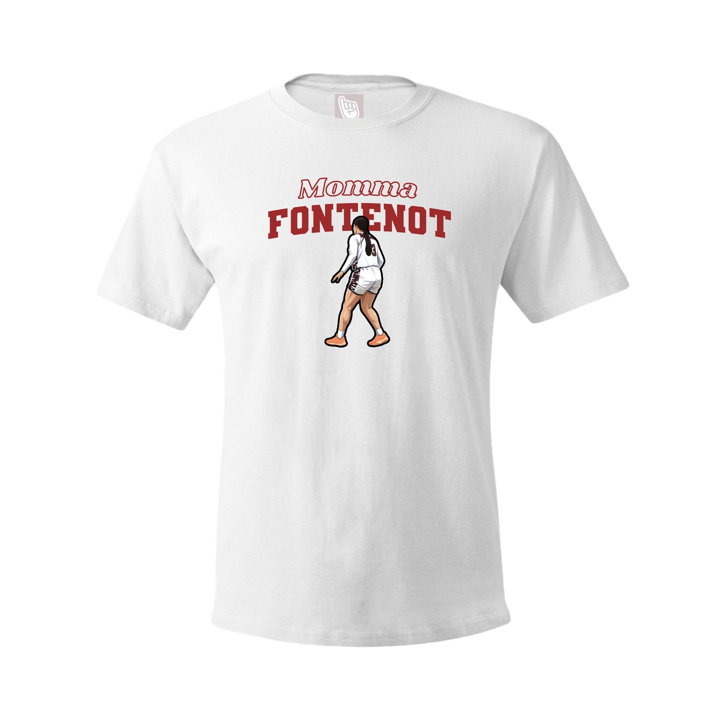Youth Tee — Mothers Day Block in White