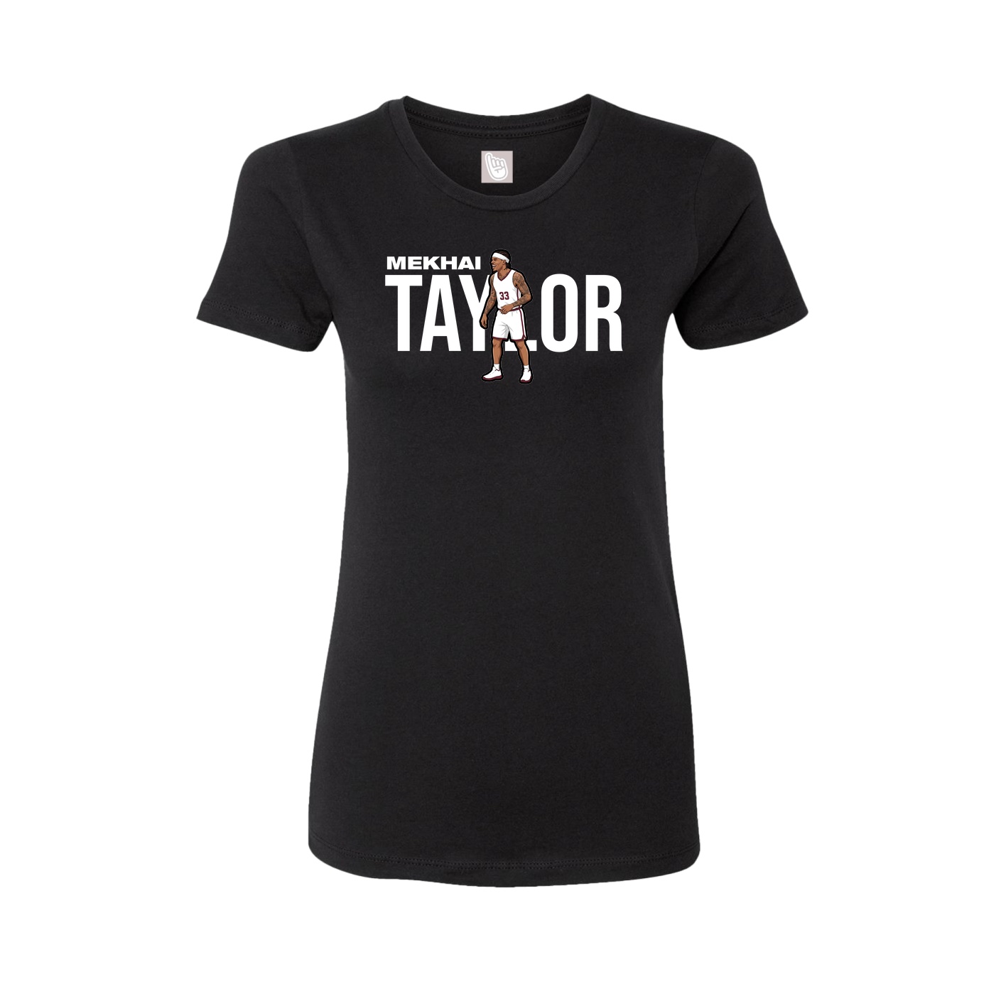 Womens Tee — Player Name in Black