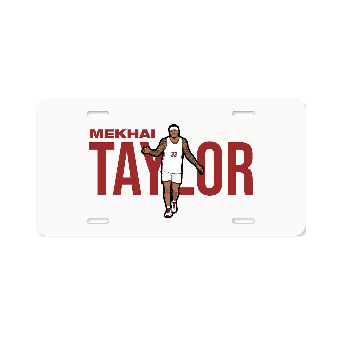 License Plate — Player Name in Classic