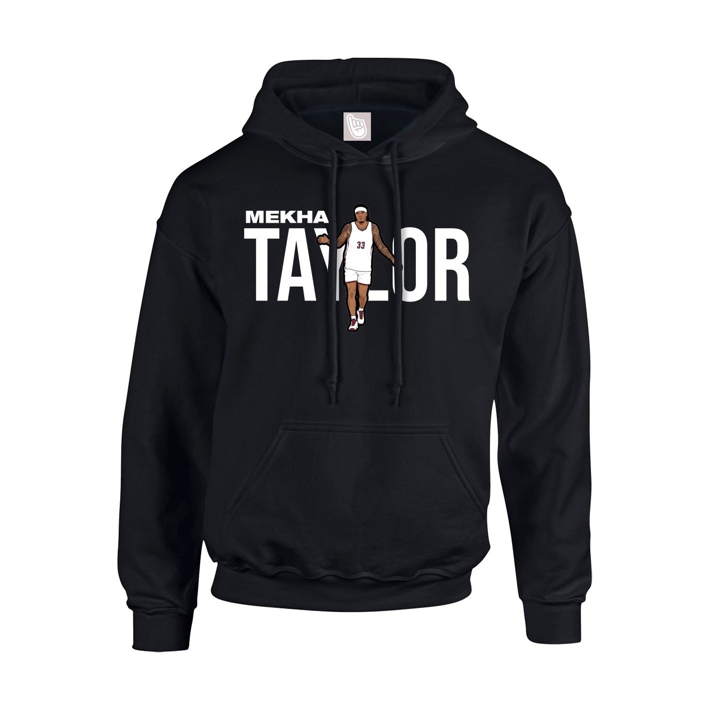 Youth Hoodie — Player Name in Black
