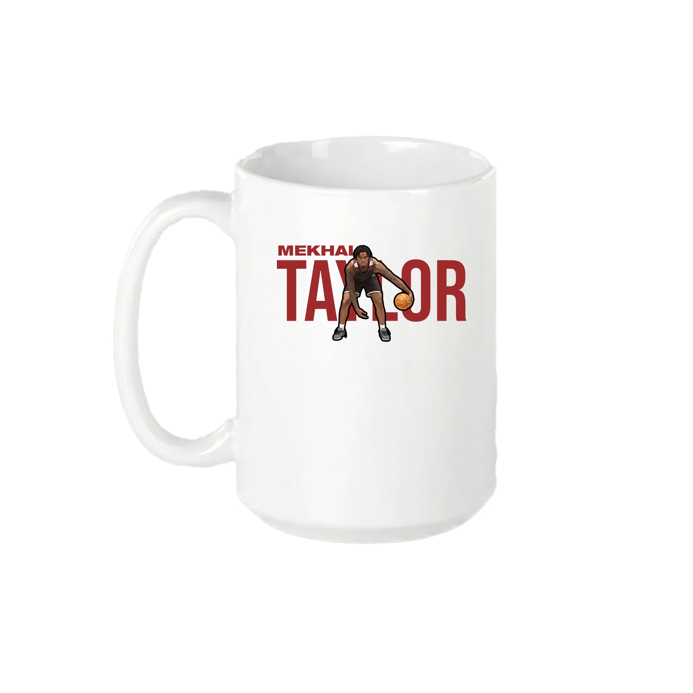 15oz Coffee Mug — Player Name in White