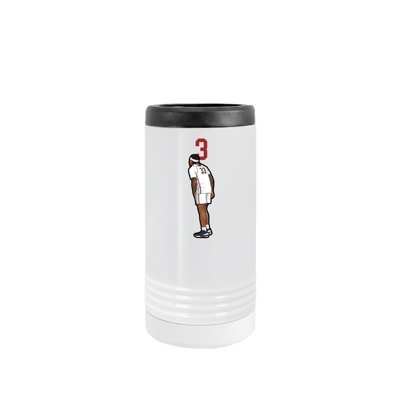 Slim Beverage Holder — Number Top in White