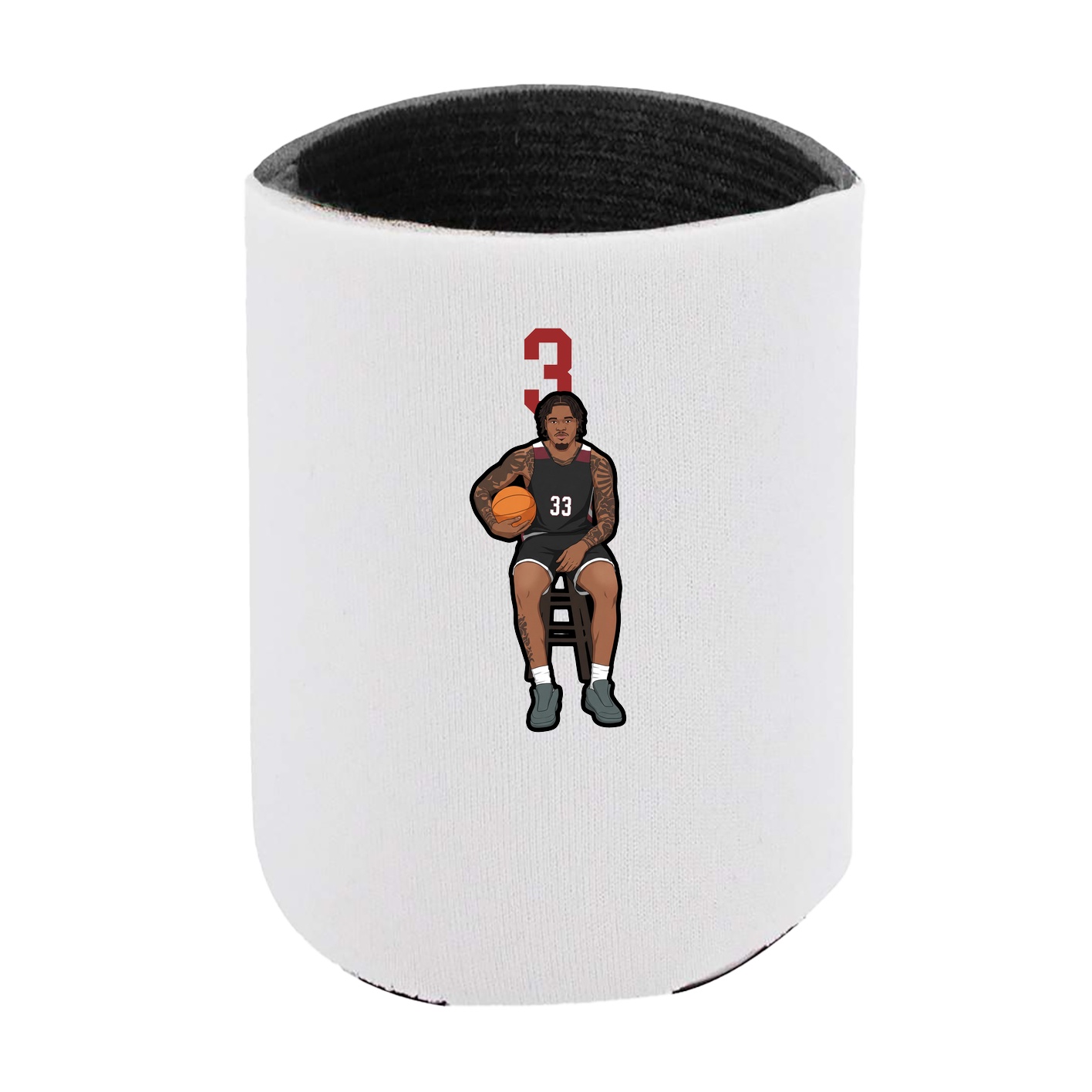 Can Holder — Number Top in White