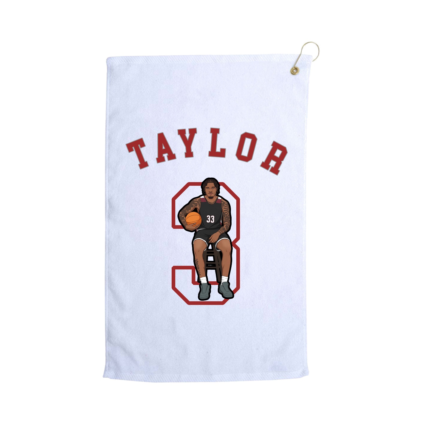 Golf Towel — Shirsey Arch in White