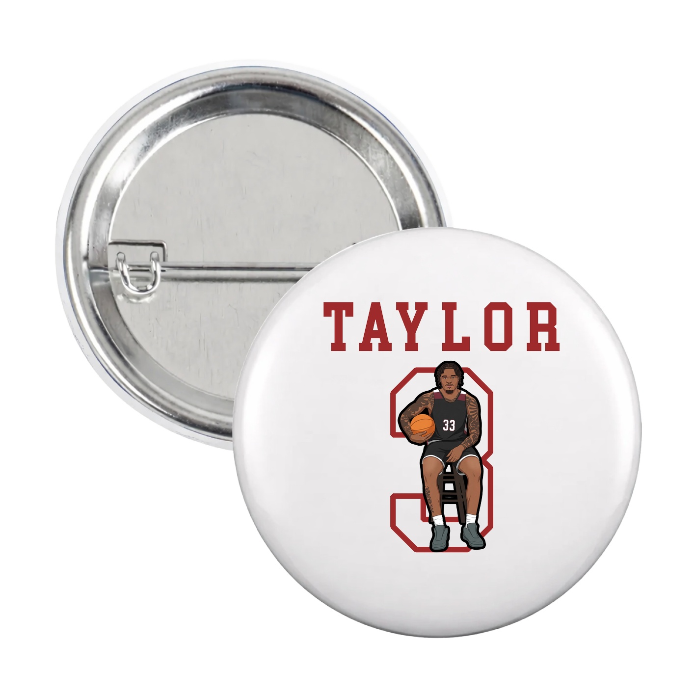 Game Day Button — Shirsey in White