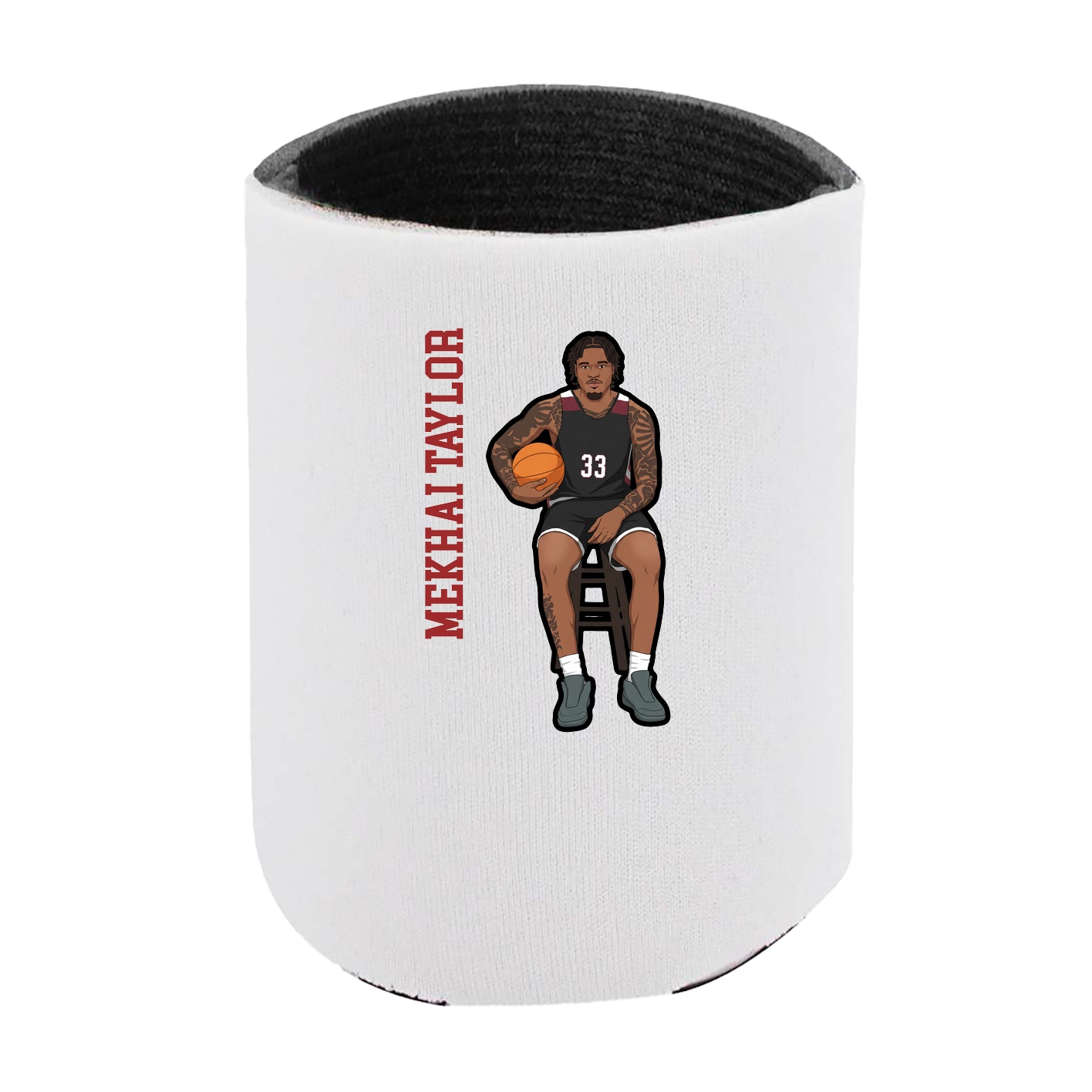 Can Holder — Name Vertical in White