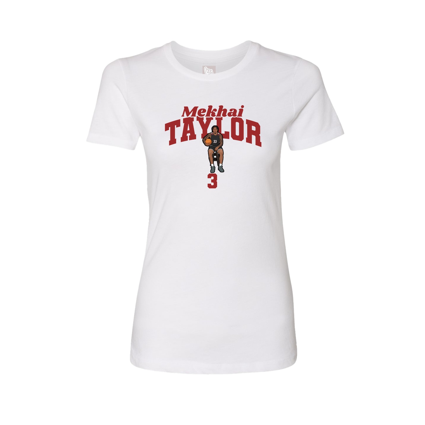 Womens Tee — Signature Arch in White