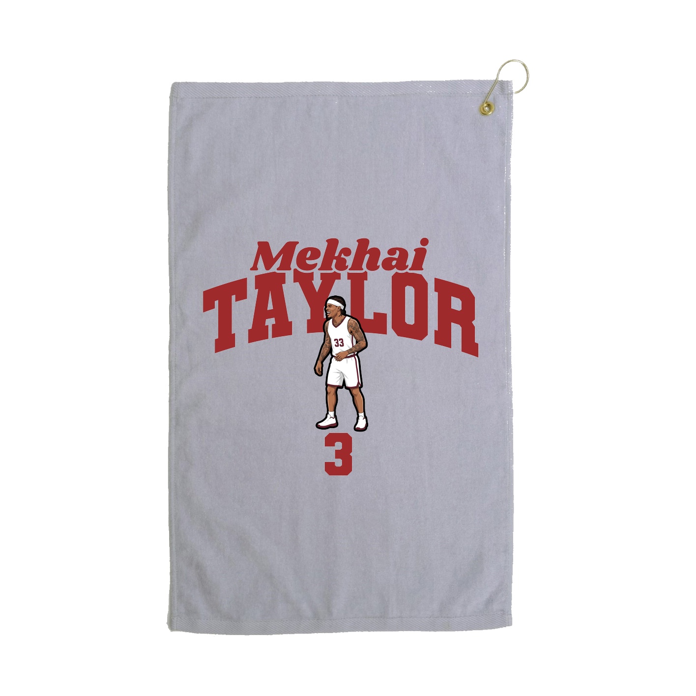 Golf Towel — Signature Arch in Grey