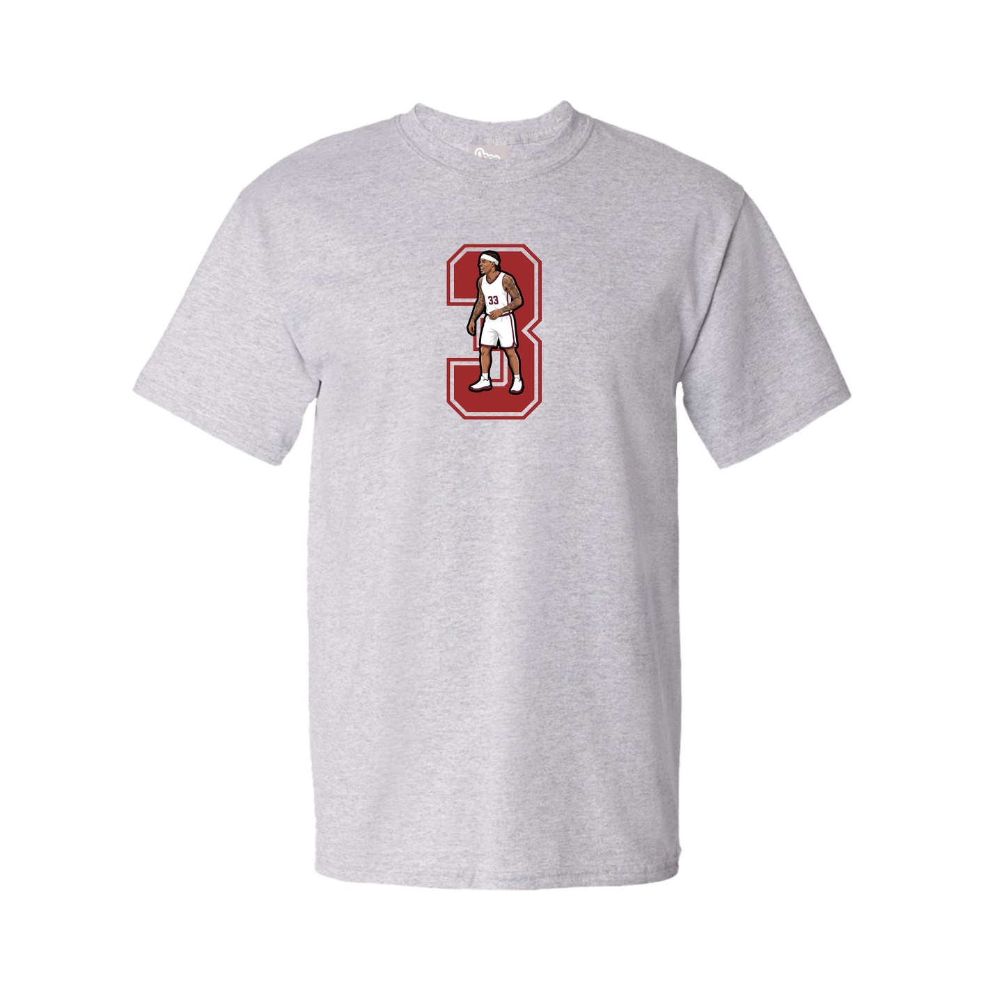 Youth Tee — Number in Grey