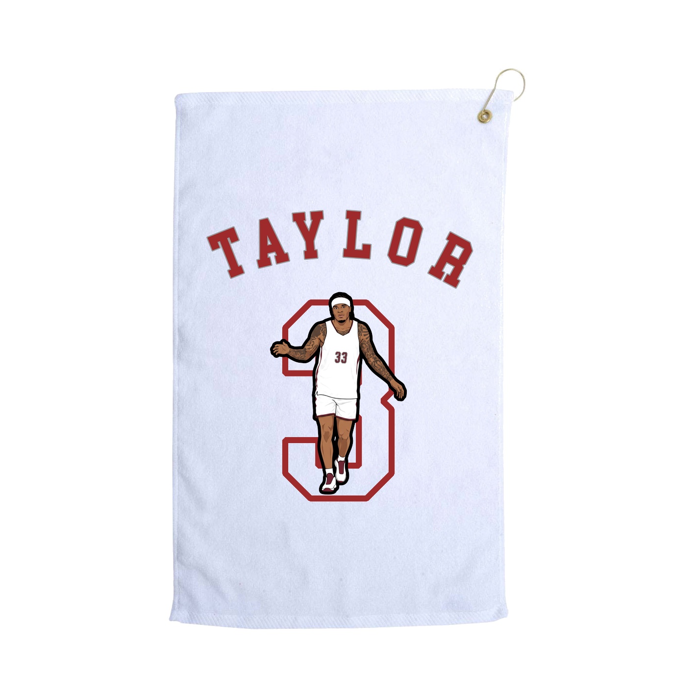 Golf Towel — Shirsey Arch in White