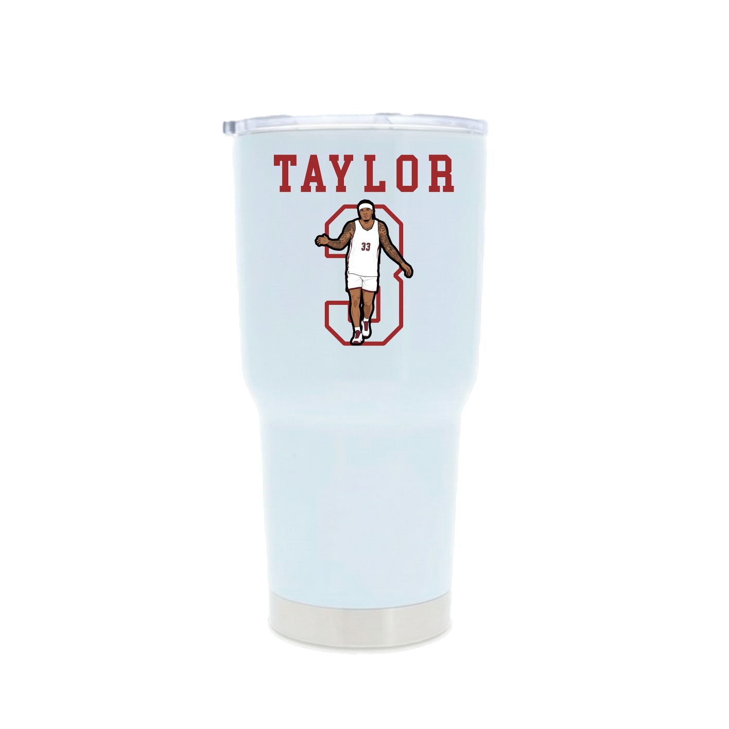 30oz Stainless Steel Tumbler — Shirsey in White