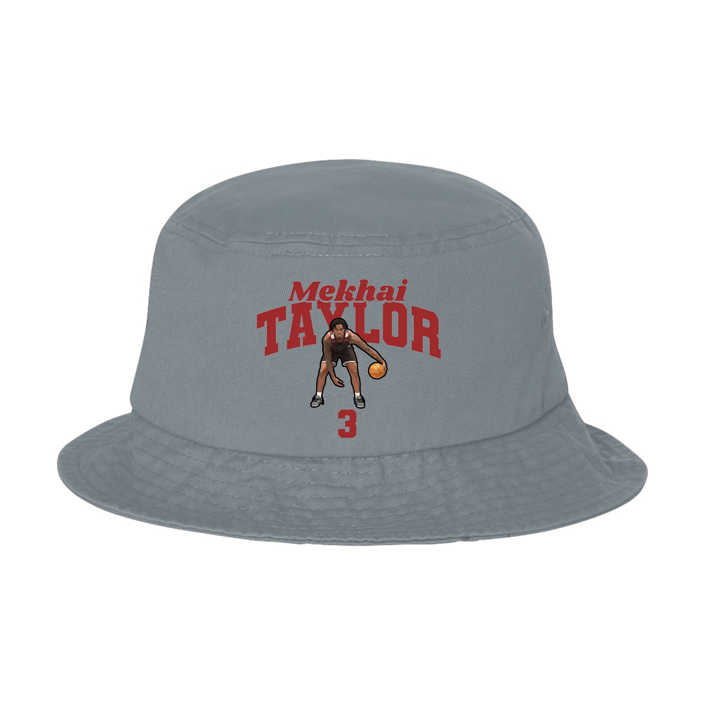 Bucket Cap — Signature Arch in Grey