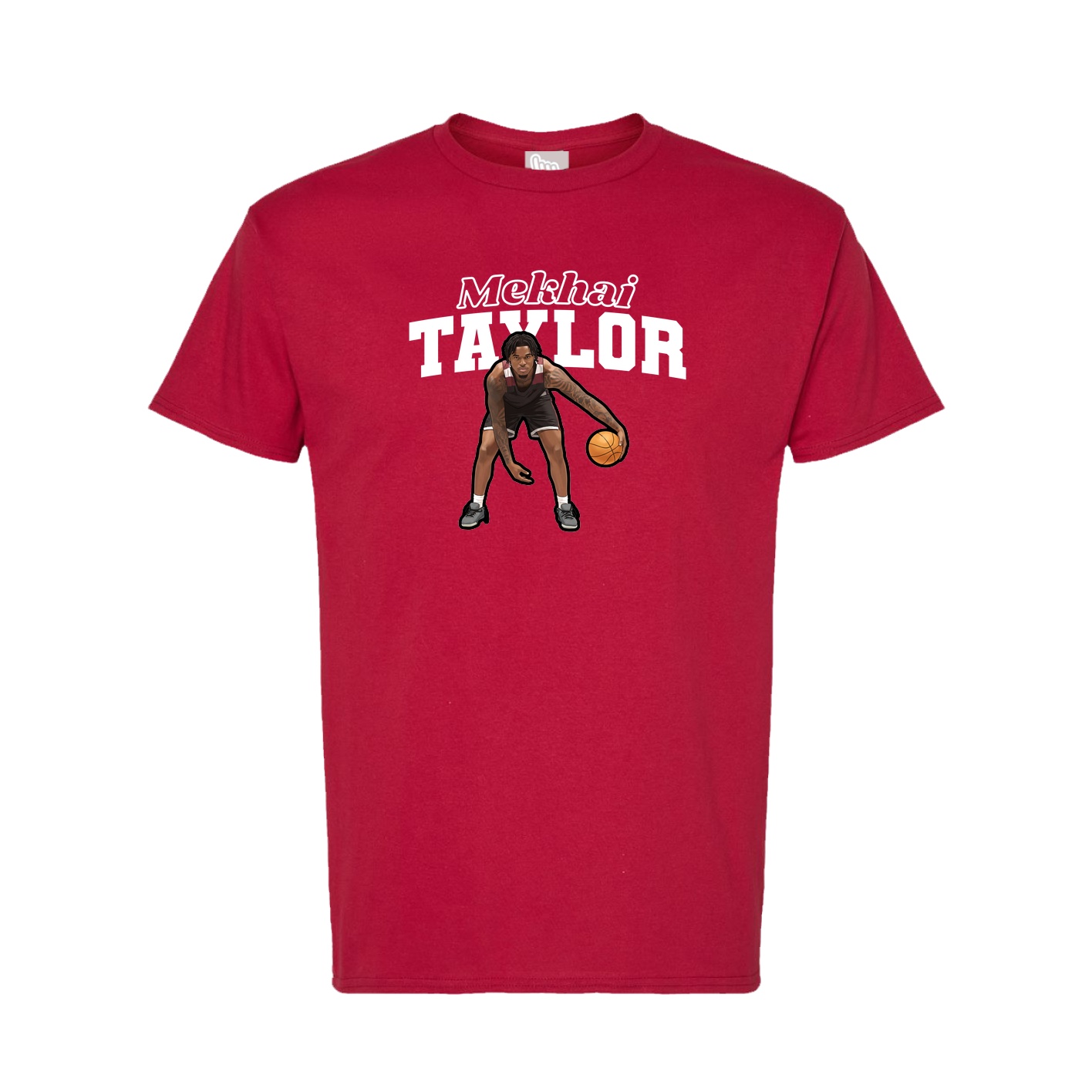 Tee — Name Arch in Crimson