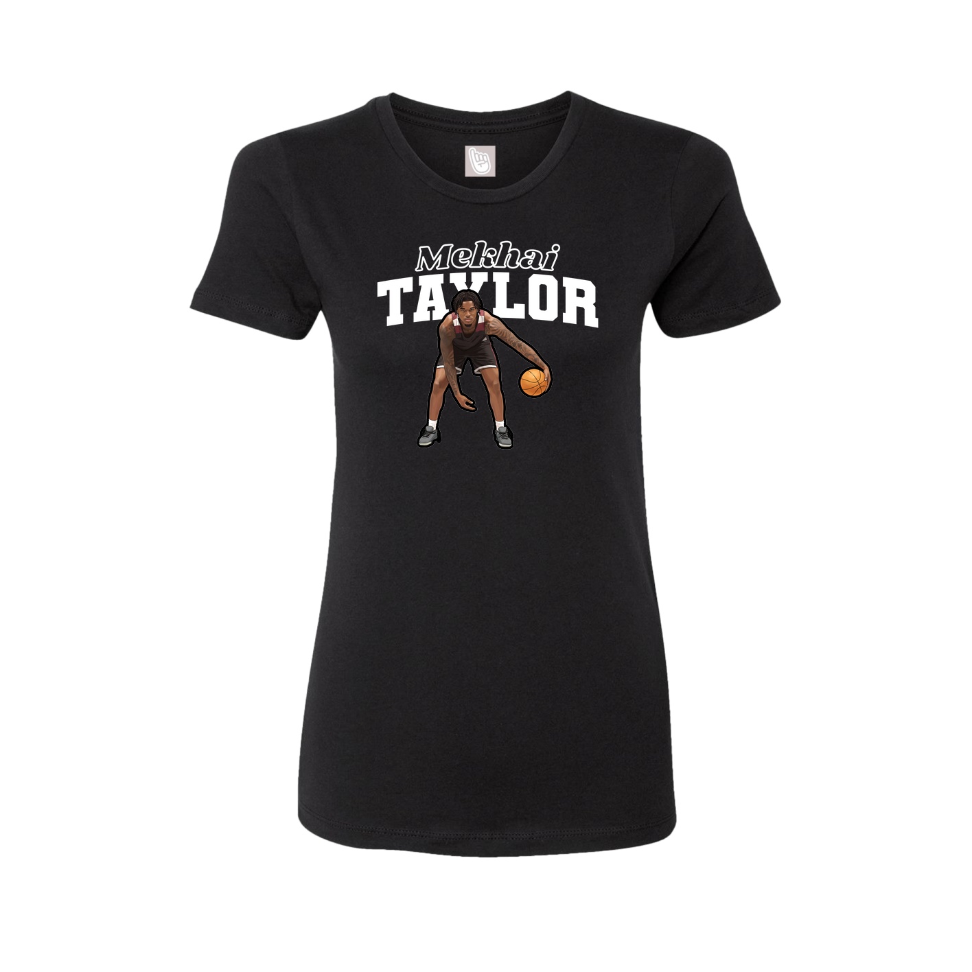 Womens Tee — Name Arch in Black