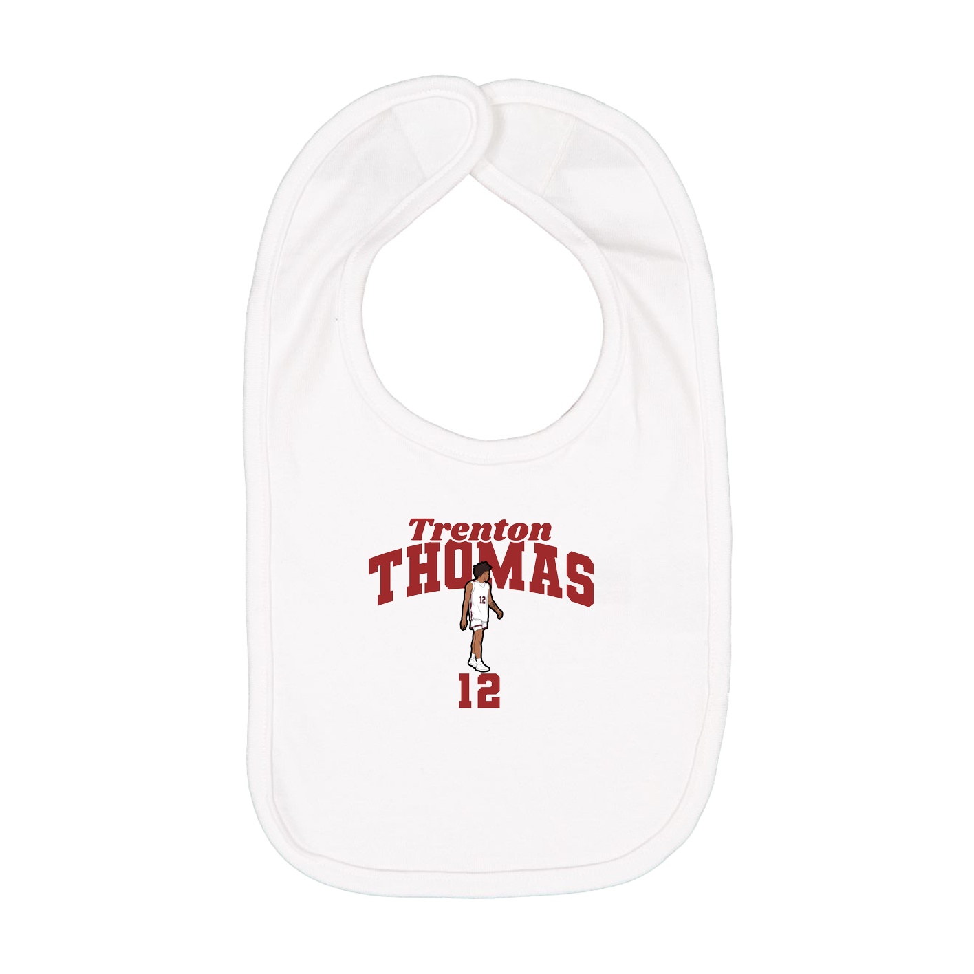 Infant Bib — Signature Arch in White