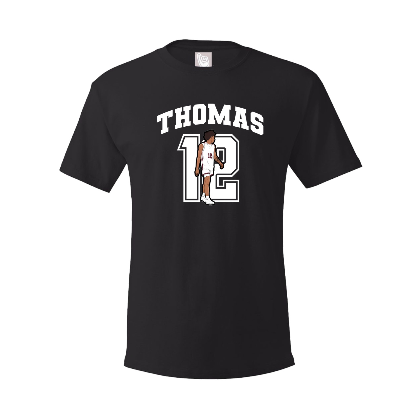 Youth Tee — Number in Black