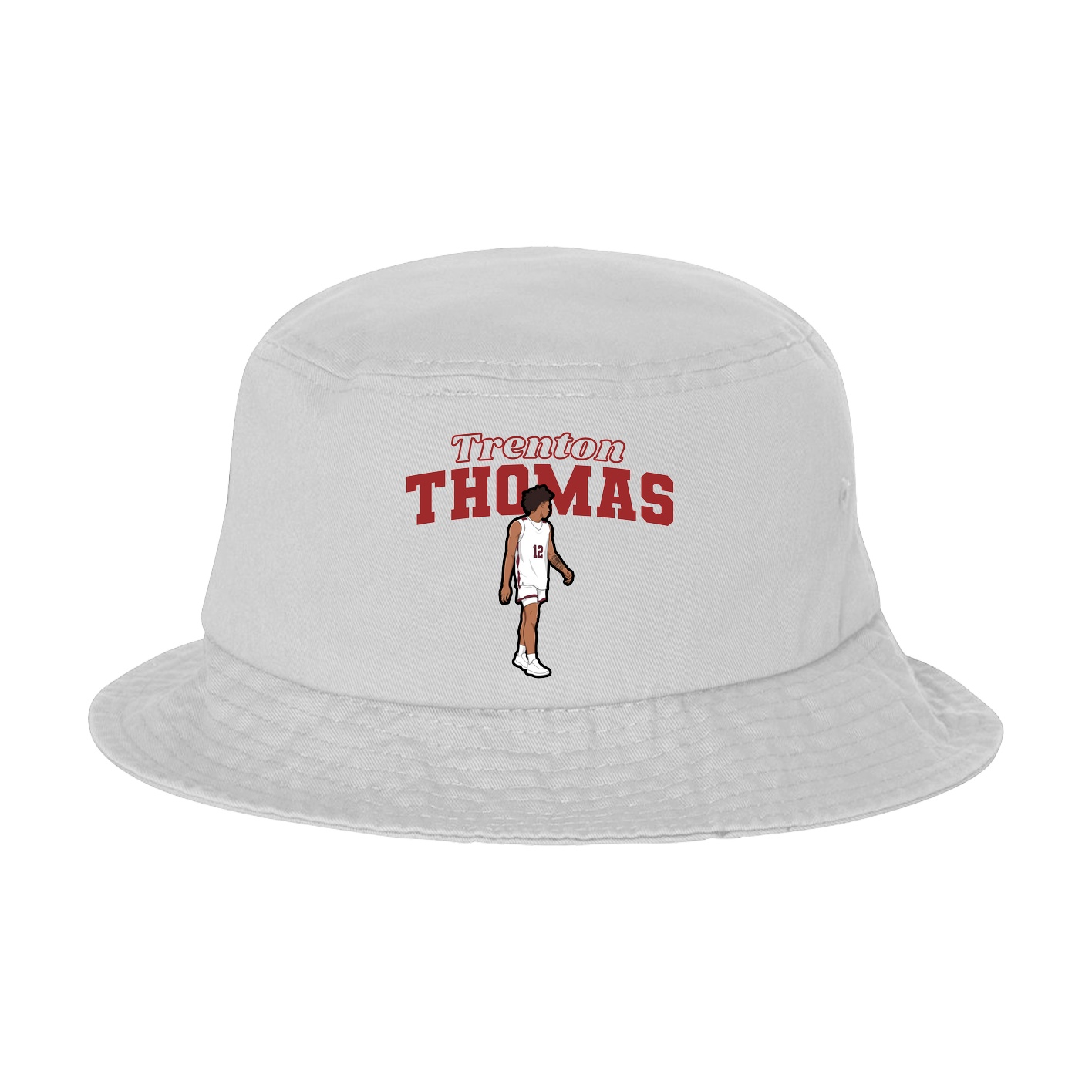 Bucket Cap — Name Arch in White