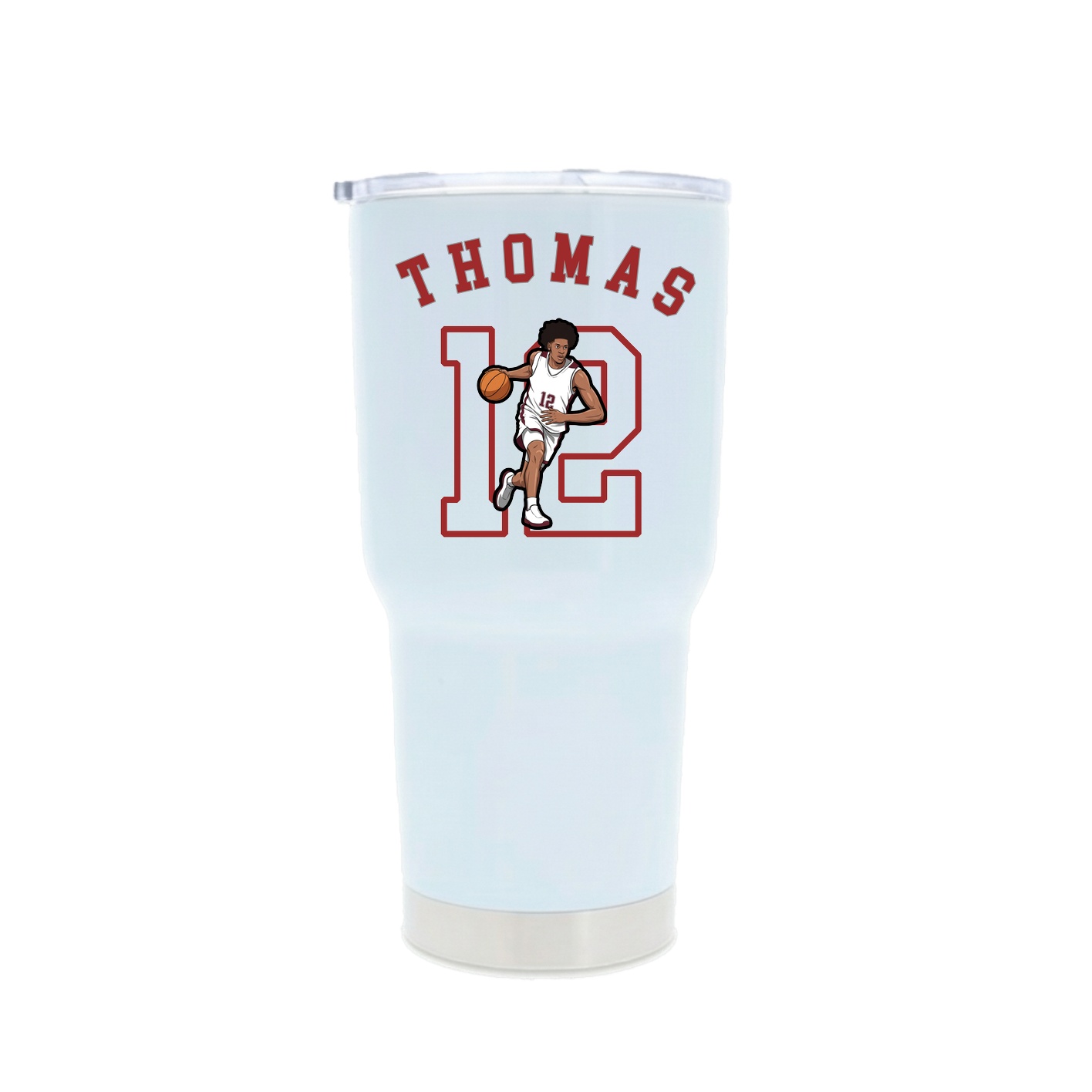 30oz Stainless Steel Tumbler — Shirsey Arch in White