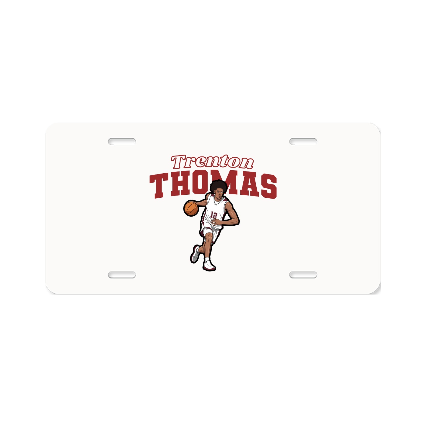 License Plate — Name Arch in Classic