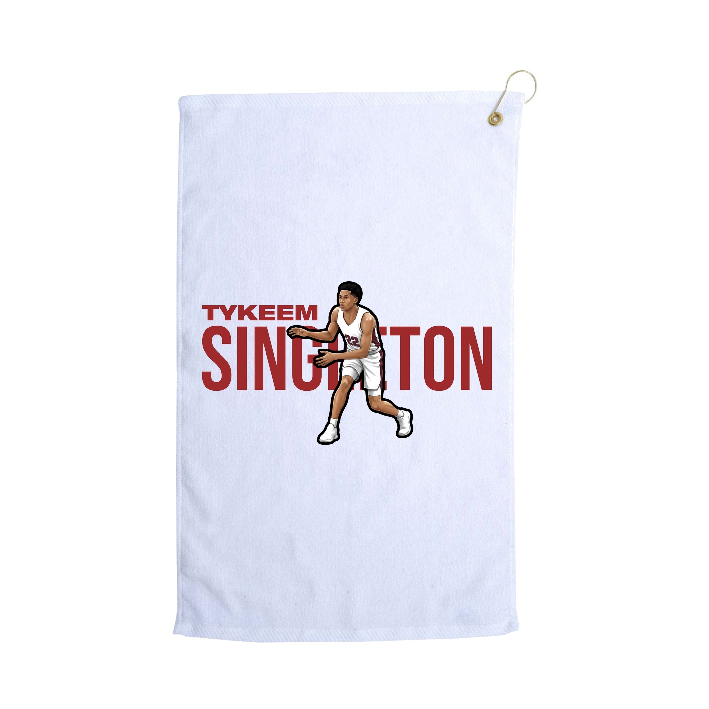 Golf Towel — Player Name in White