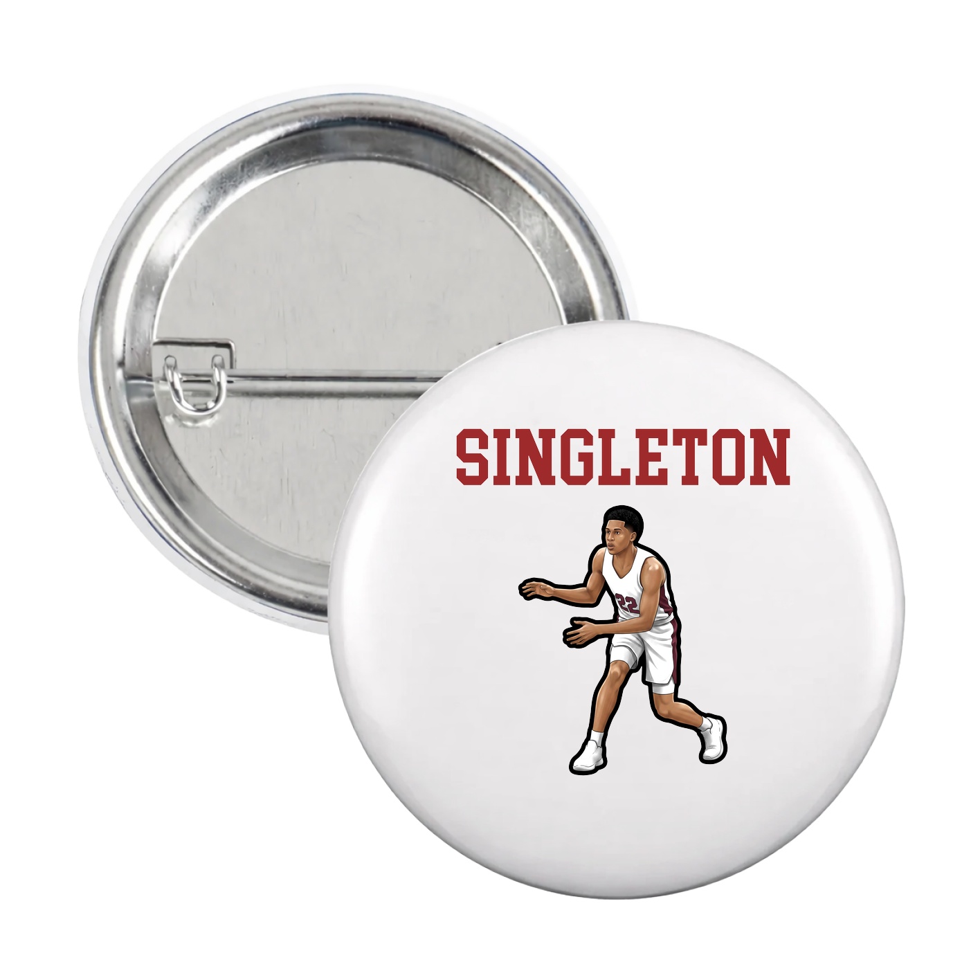 Game Day Button — Shirsey in White