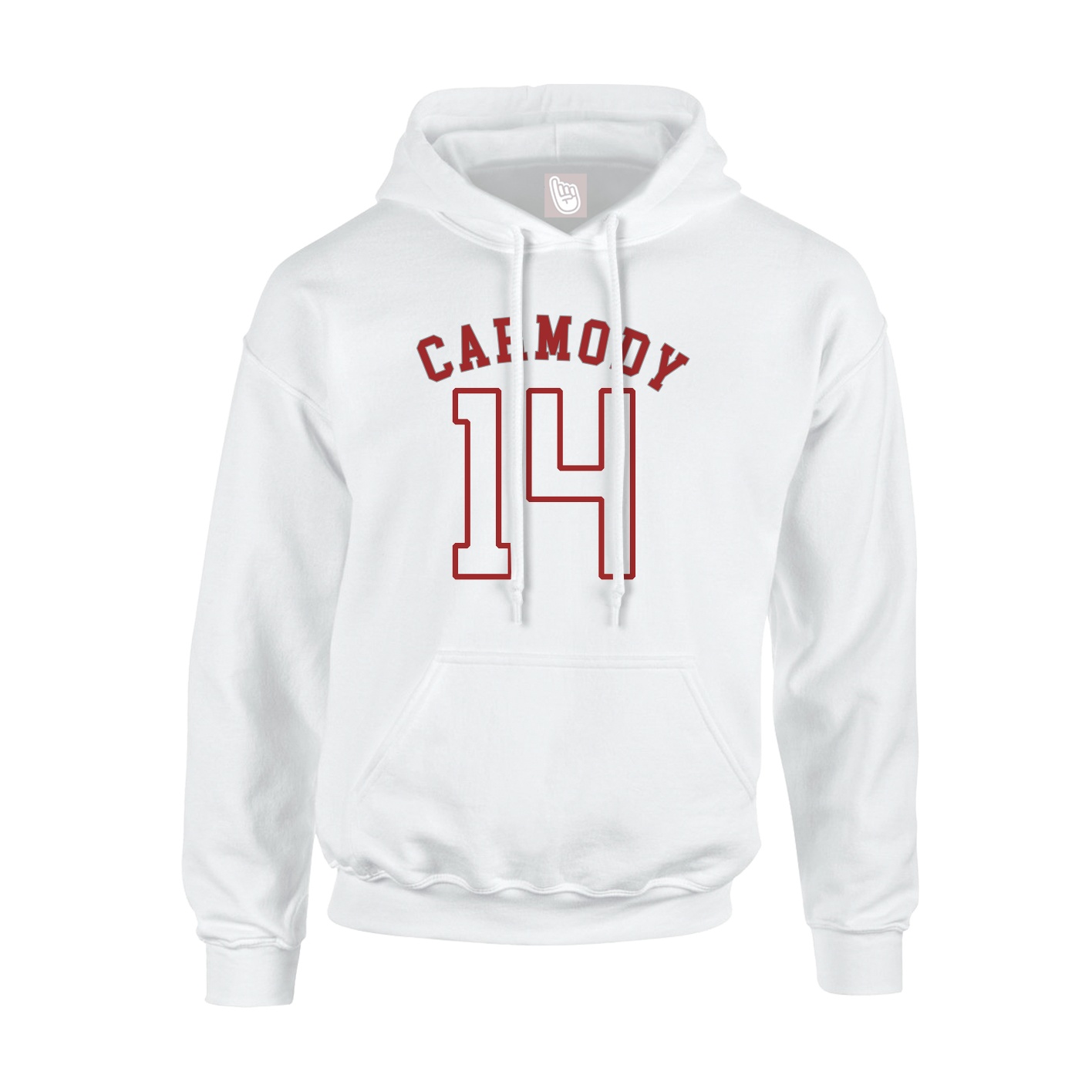 Youth Hoodie — Shirsey Arch in White