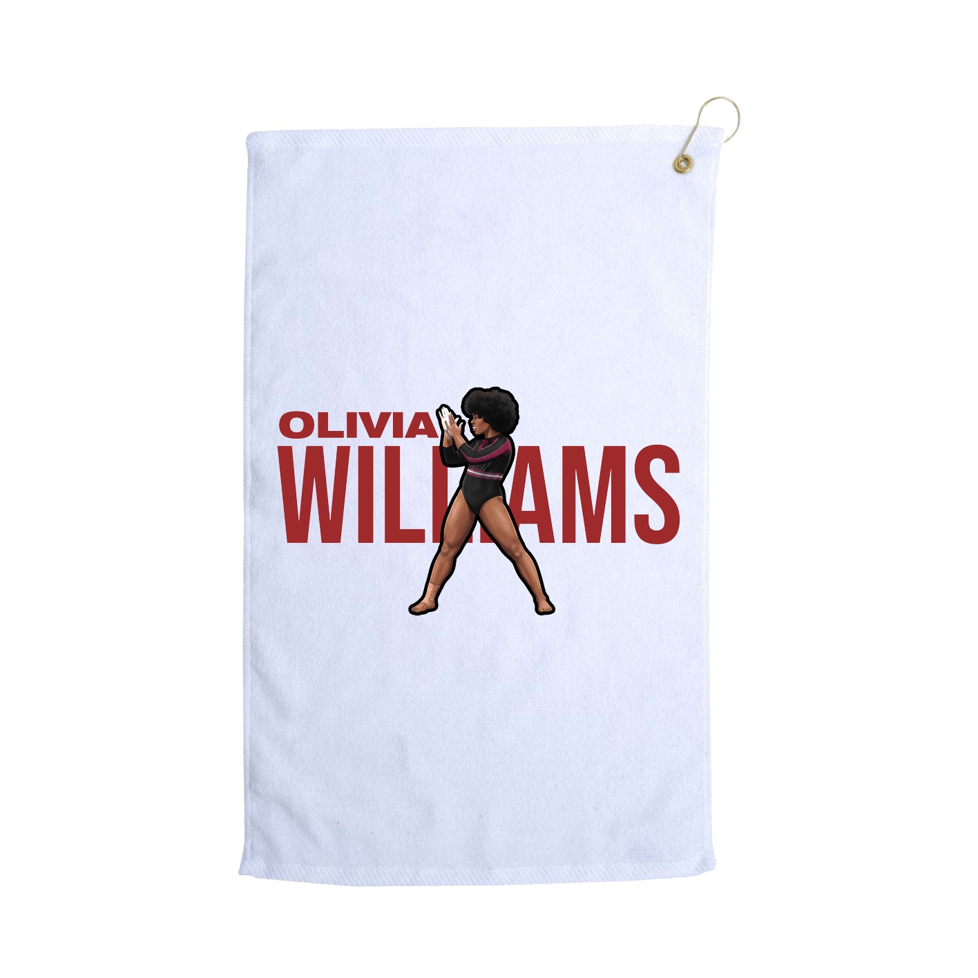 Golf Towel — Player Name in White