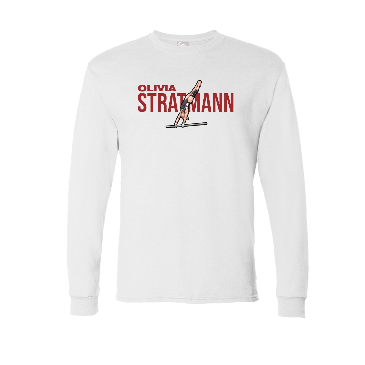 Long Sleeve Tee — Player Name in White