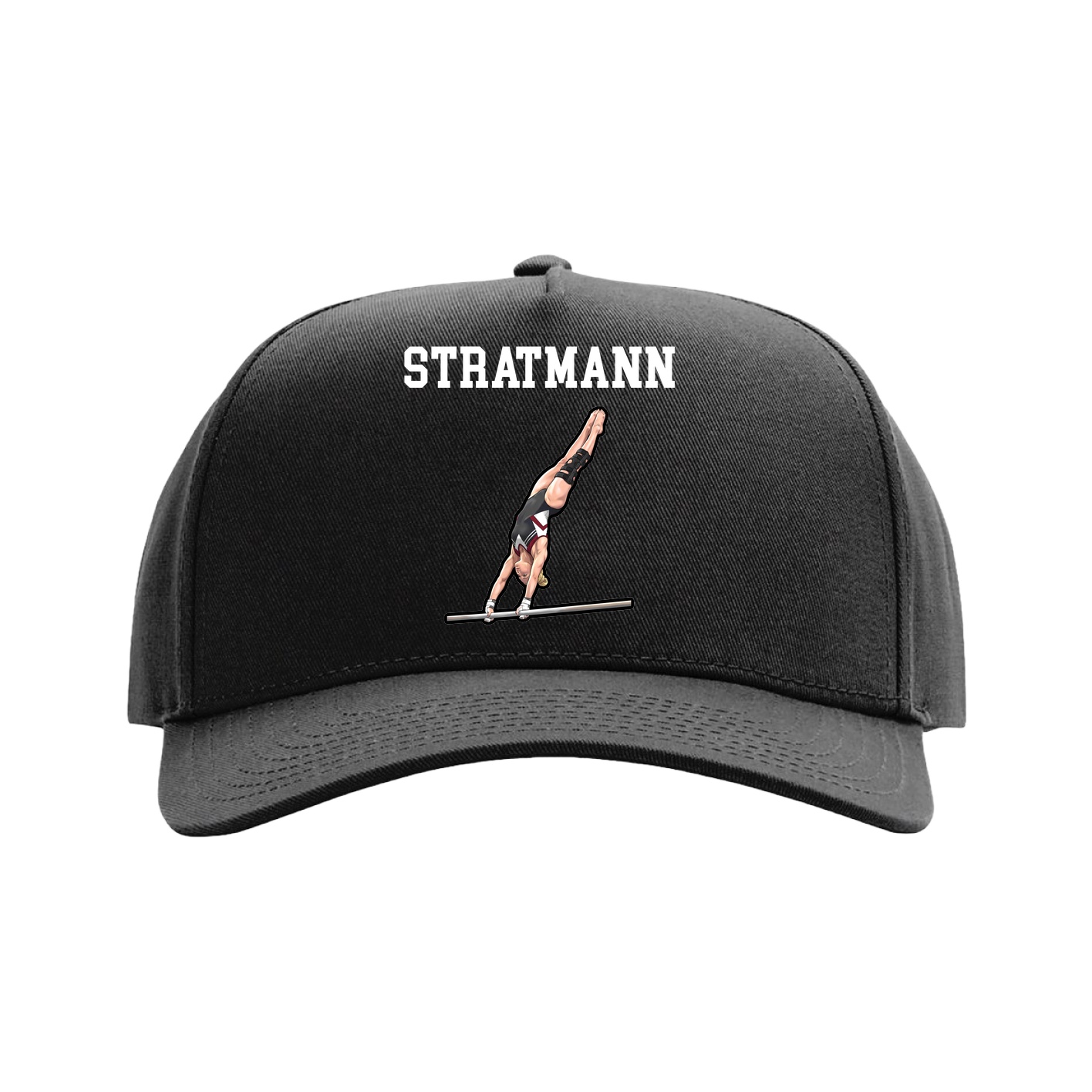 Full Fabric Five-Panel Champ Cap — Shirsey in Black