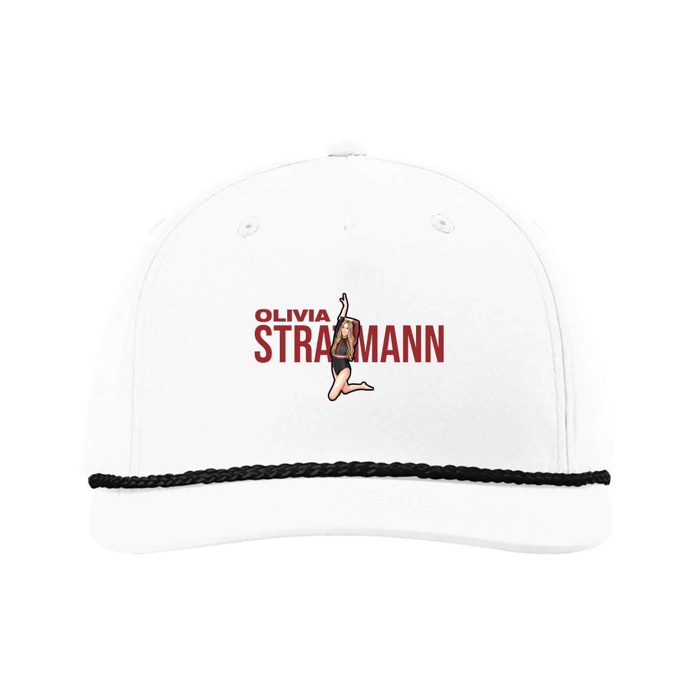 Five-Panel Classic Rope Cap — Player Name in White