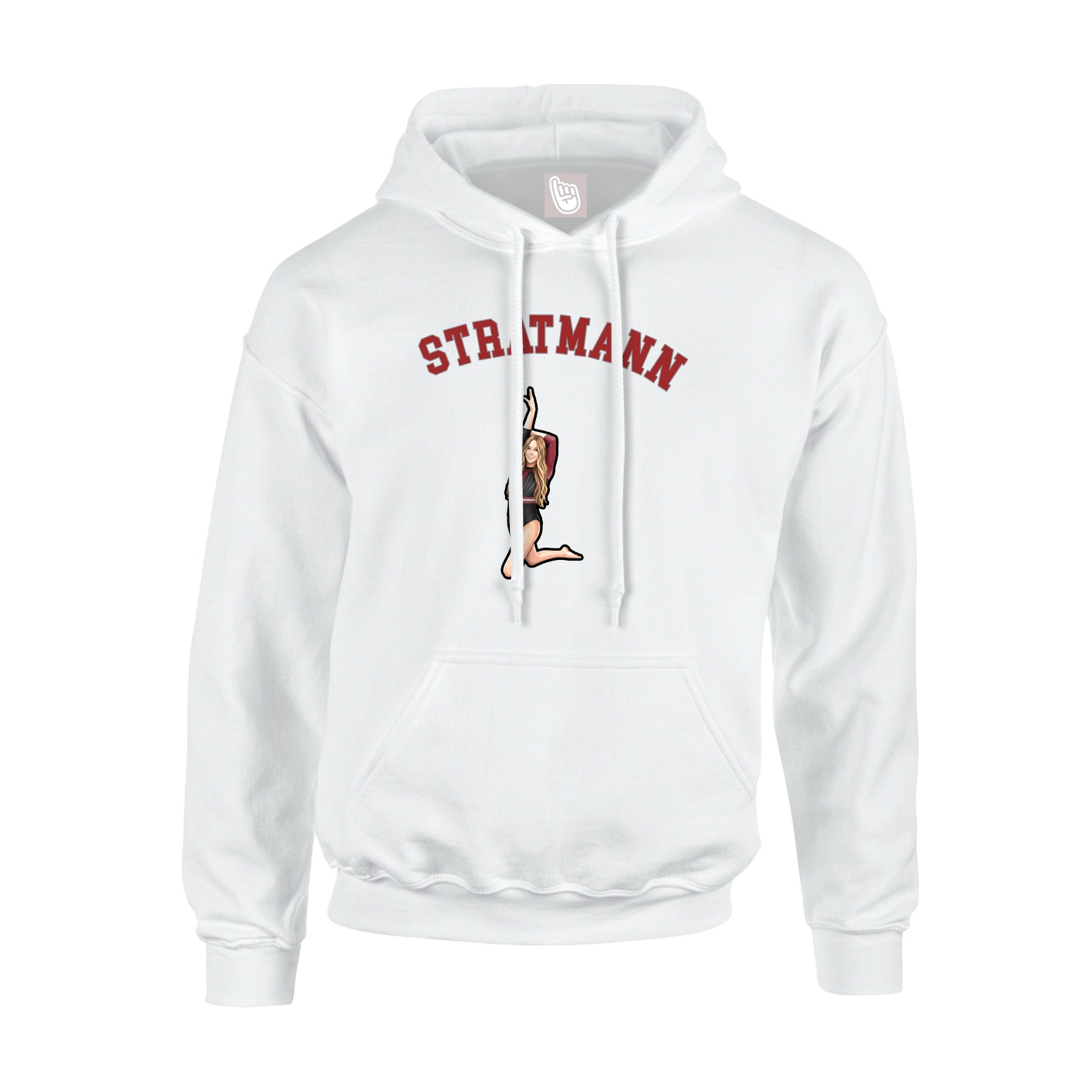 Youth Hoodie — Shirsey Arch in White