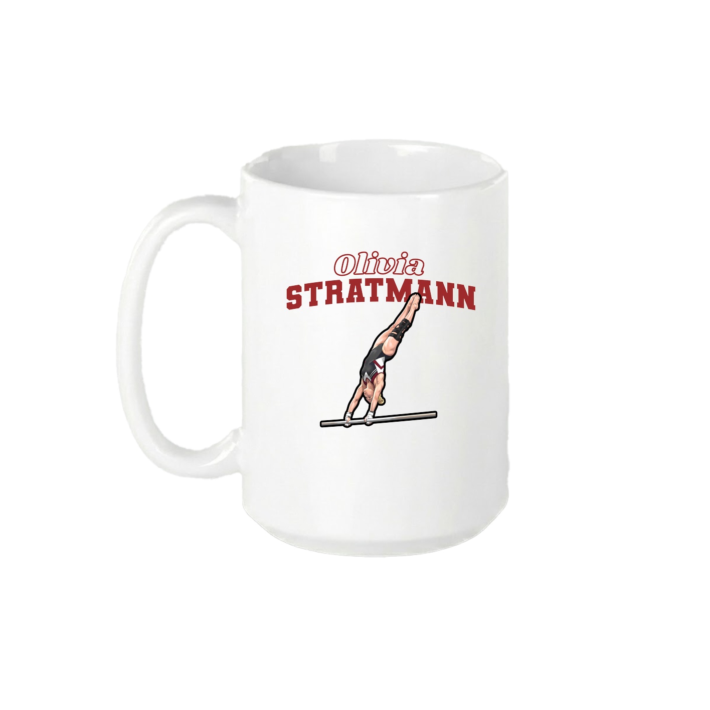 15oz Coffee Mug — Name Arch in White