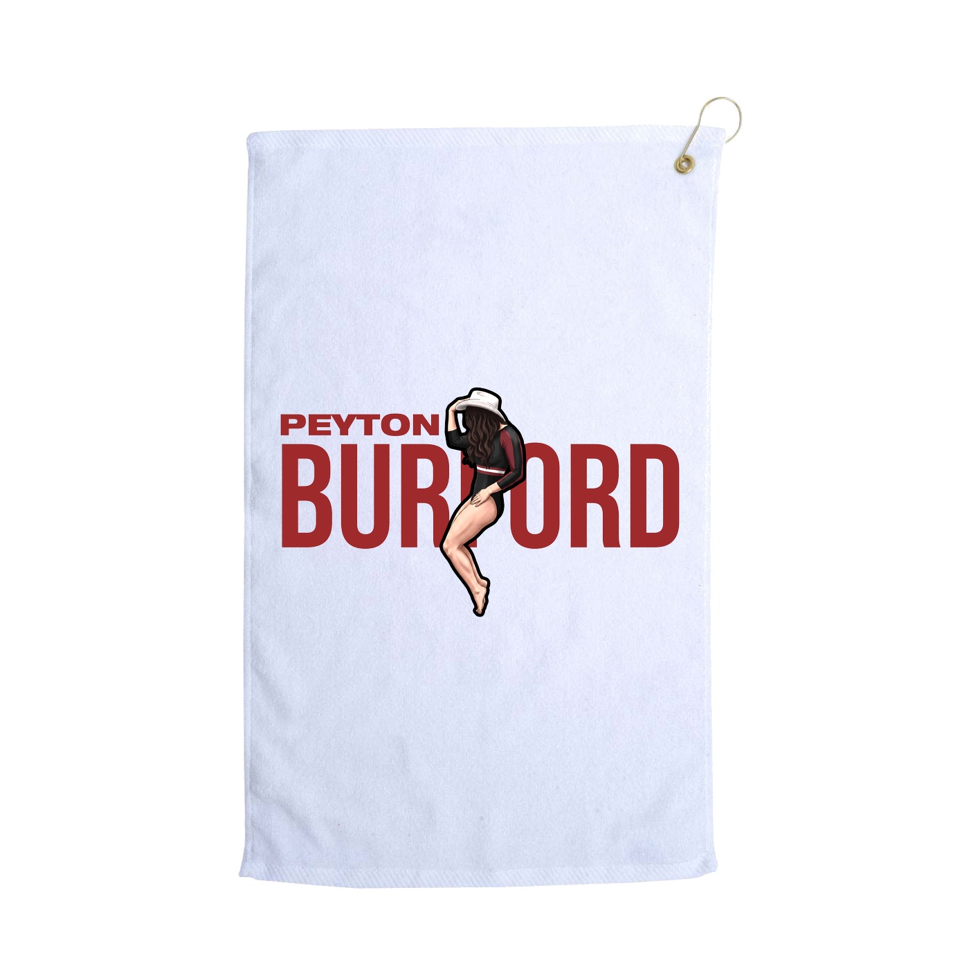 Golf Towel — Player Name in White