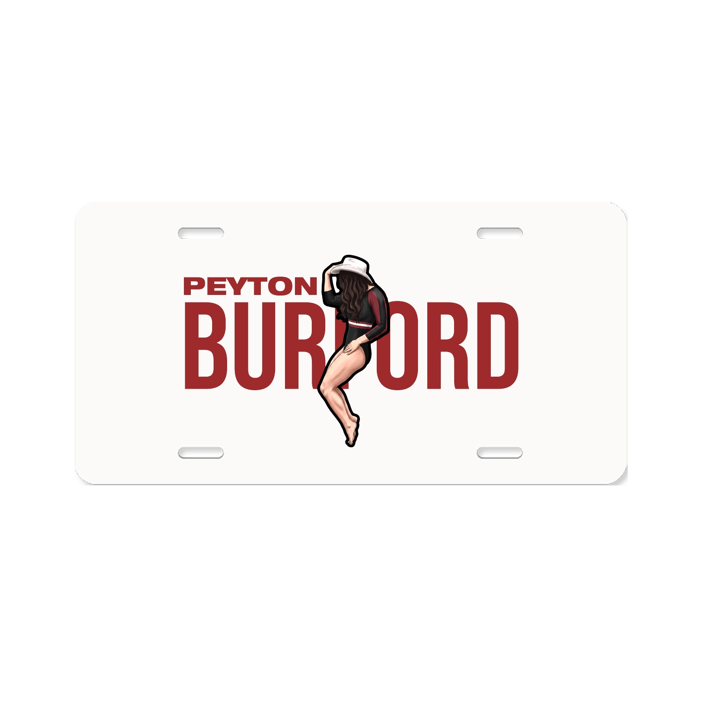 License Plate — Player Name in Classic
