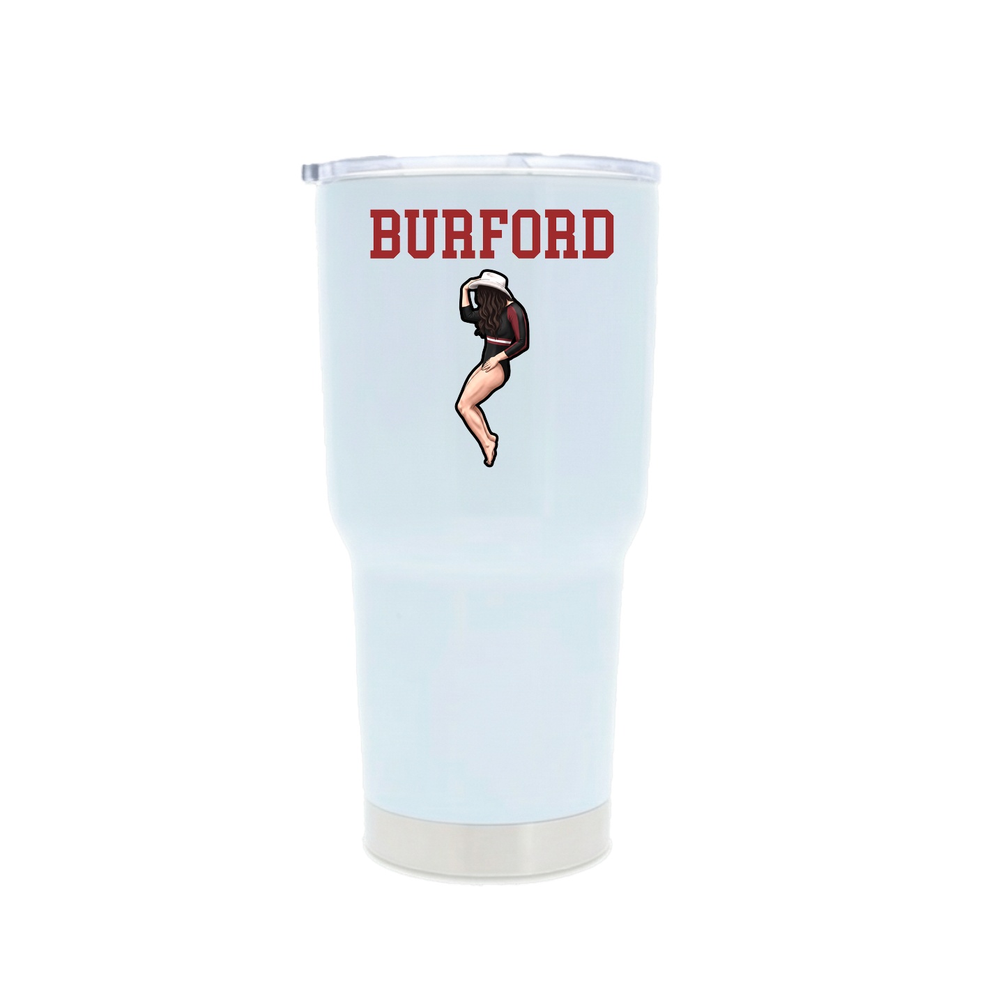 30oz Stainless Steel Tumbler — Shirsey in White