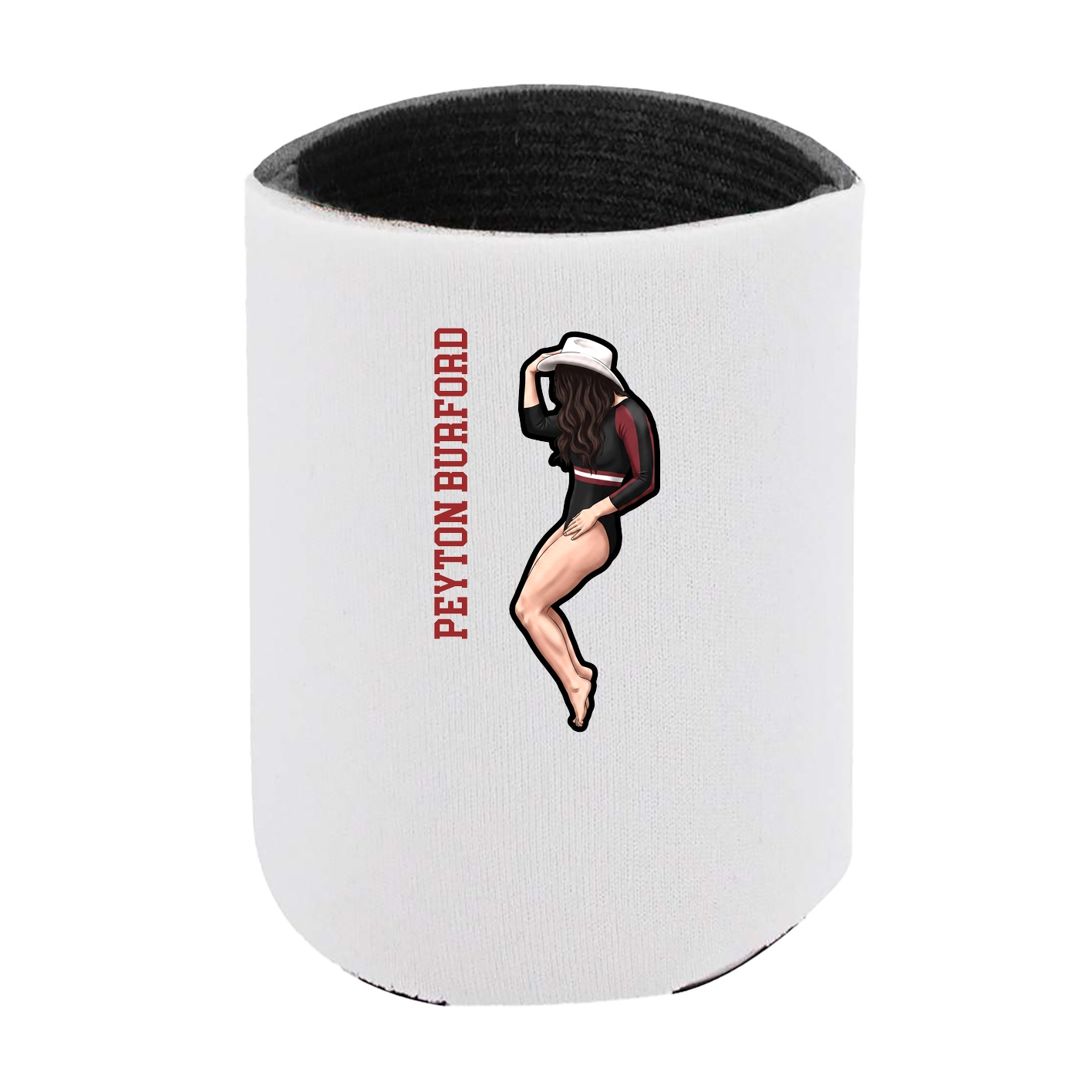 Can Holder — Name Vertical in White