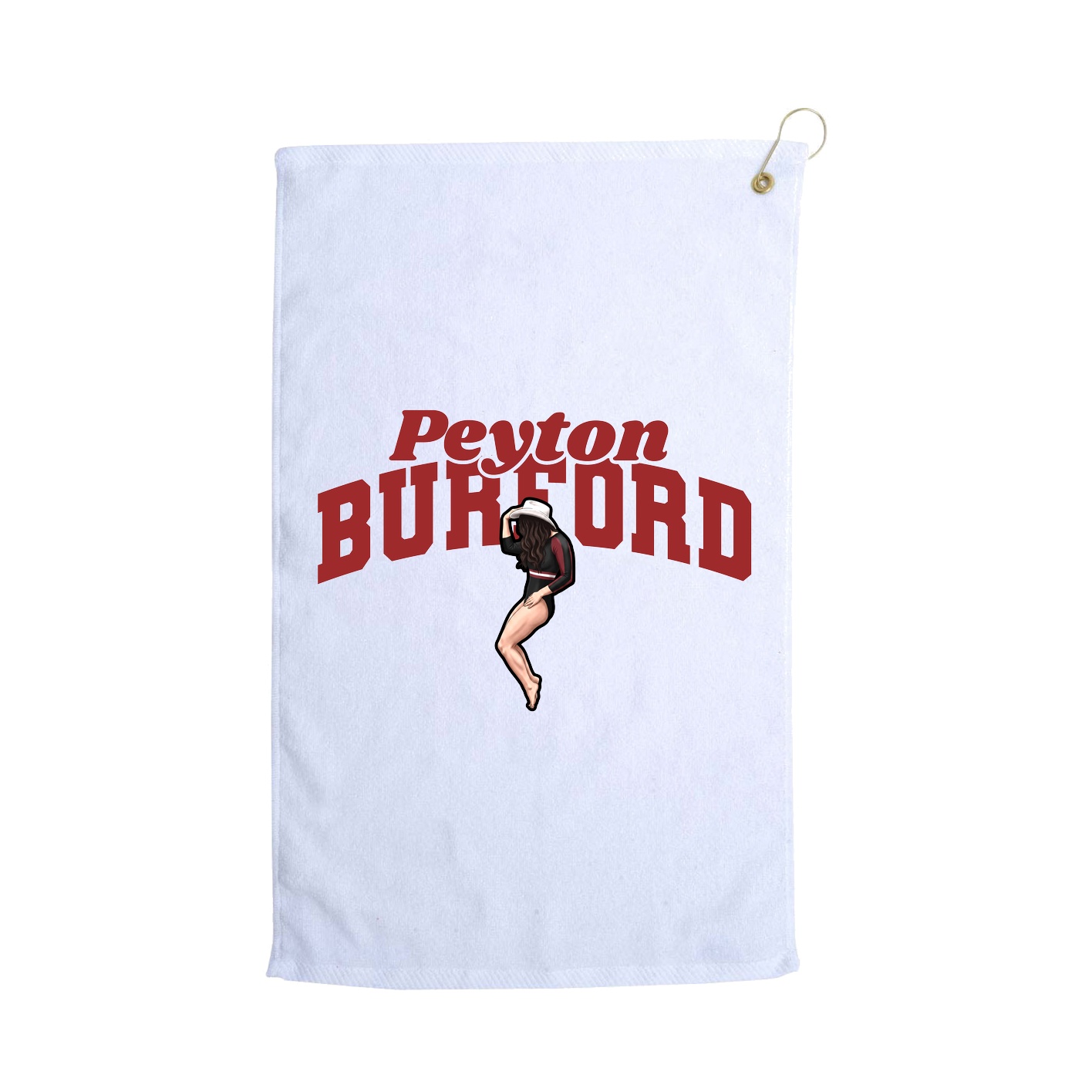 Golf Towel — Signature Arch in White
