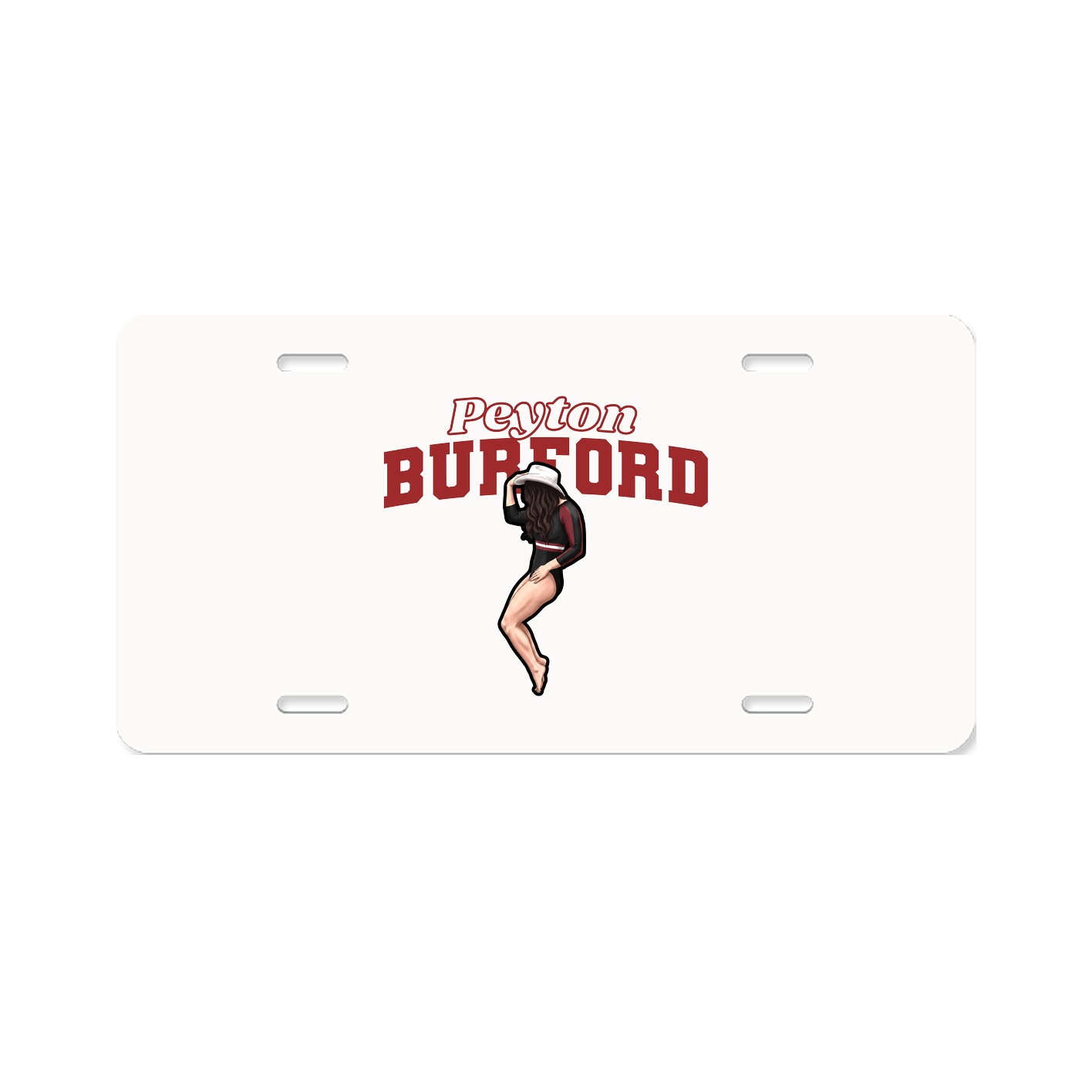 License Plate — Name Arch in Classic