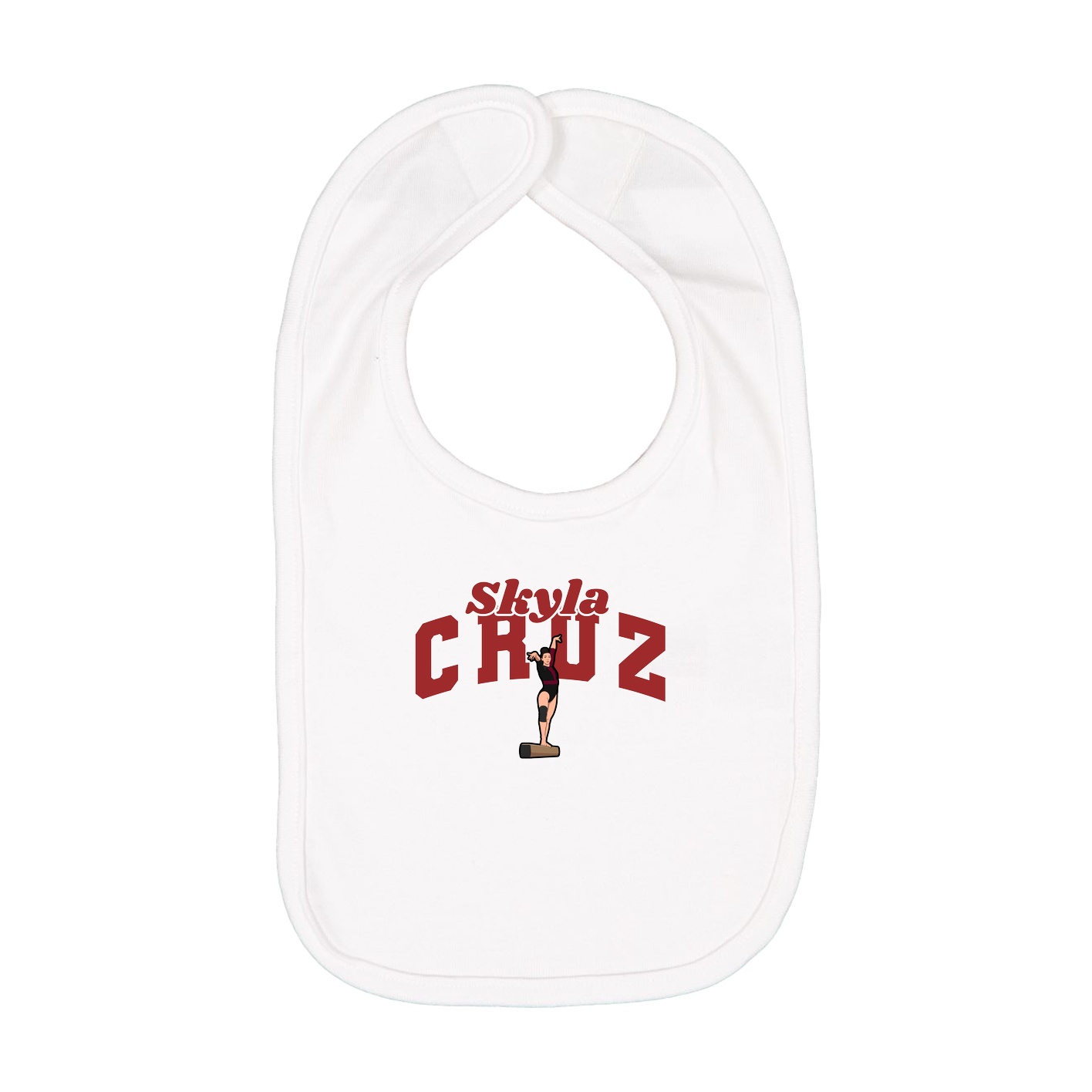 Infant Bib — Signature Arch in White