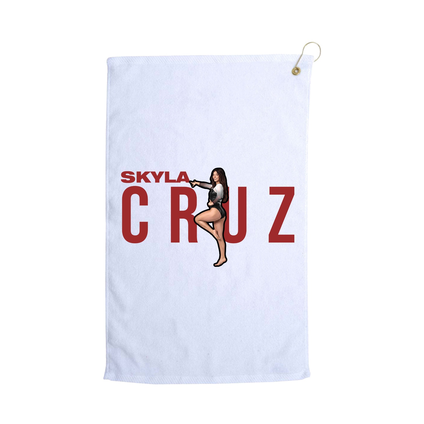 Golf Towel — Player Name in White