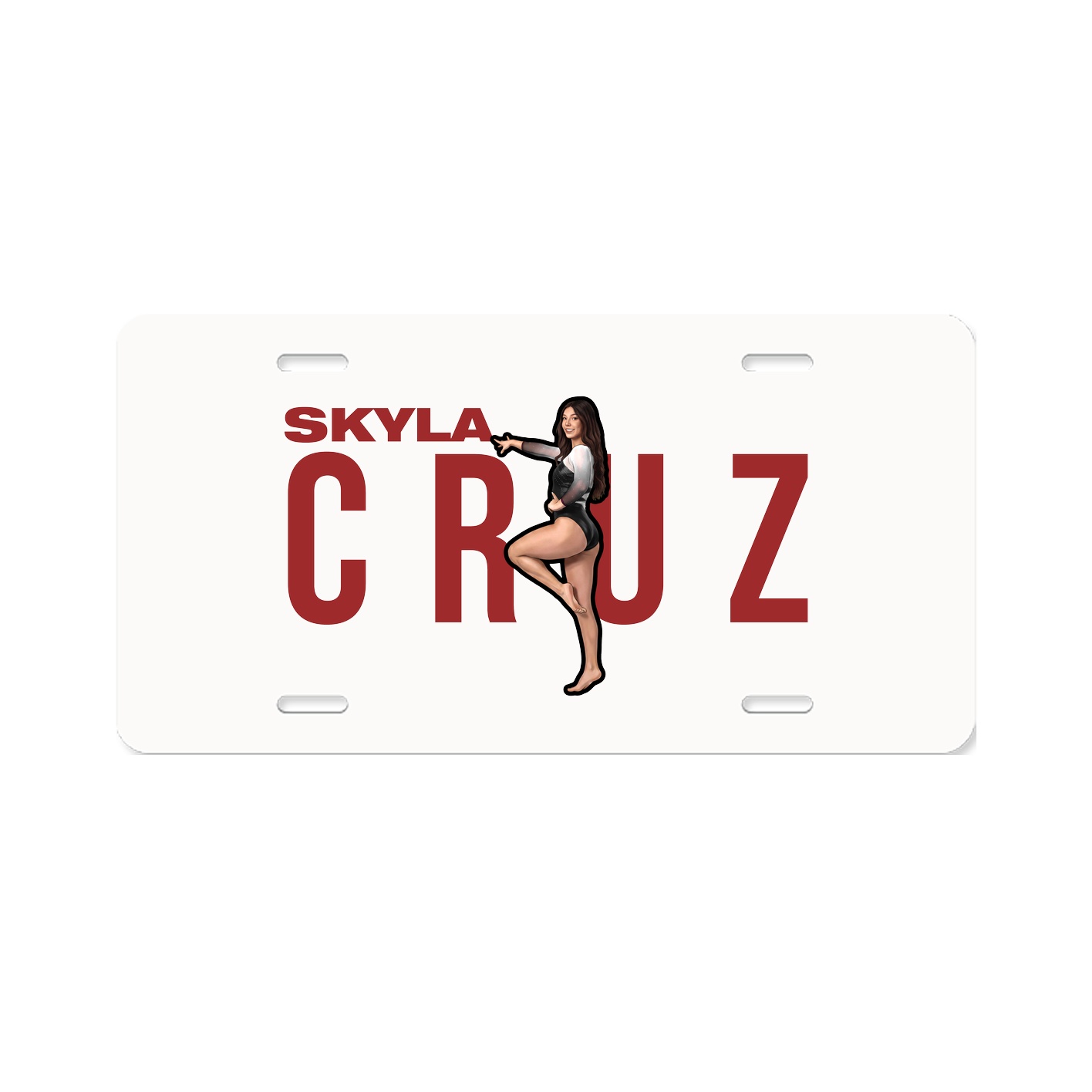 License Plate — Player Name in Classic