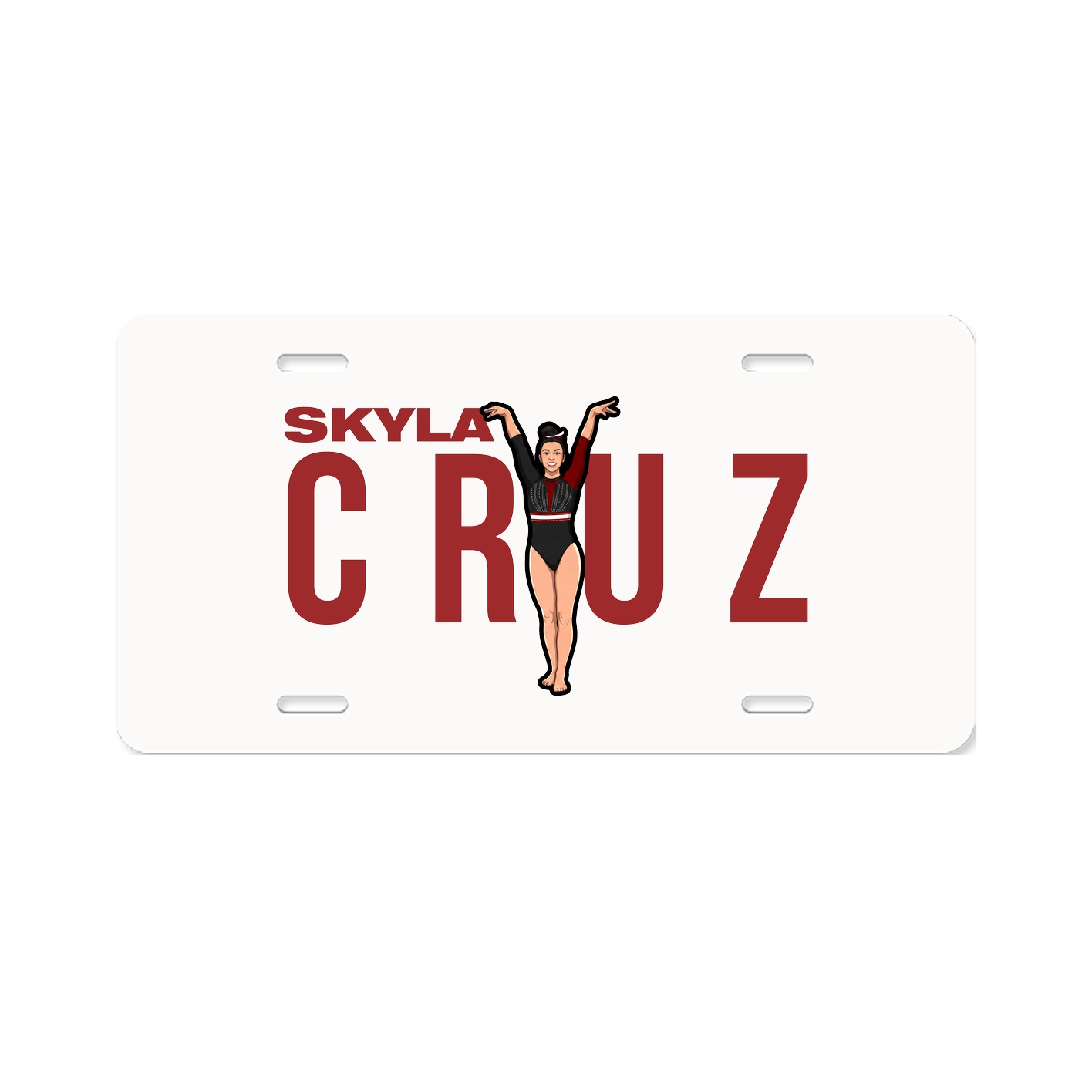 License Plate — Player Name in Classic